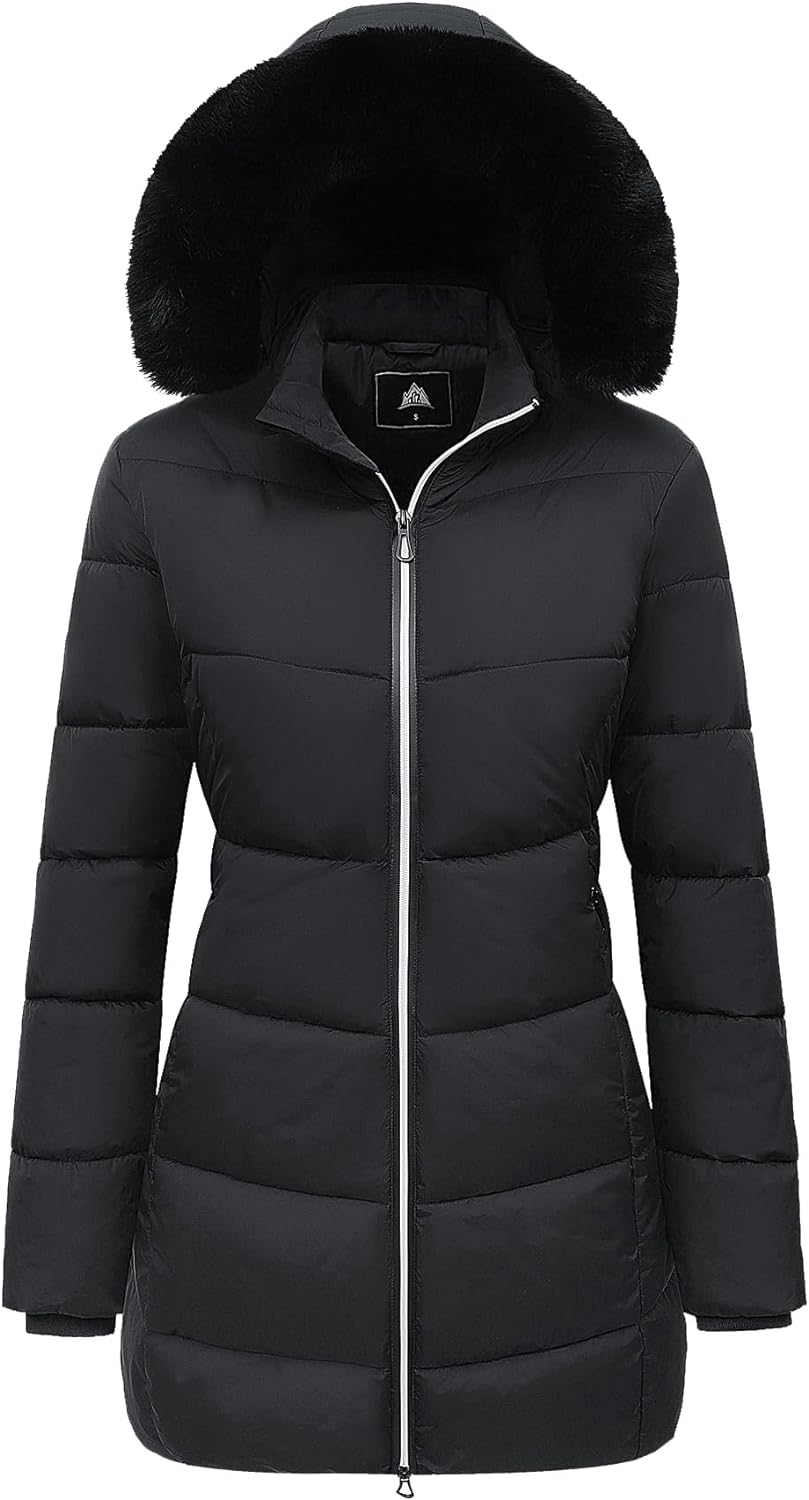 MOERDENG Women's Winter Windproof Warm Down Coats Waterproof Thicken Hooded fash...