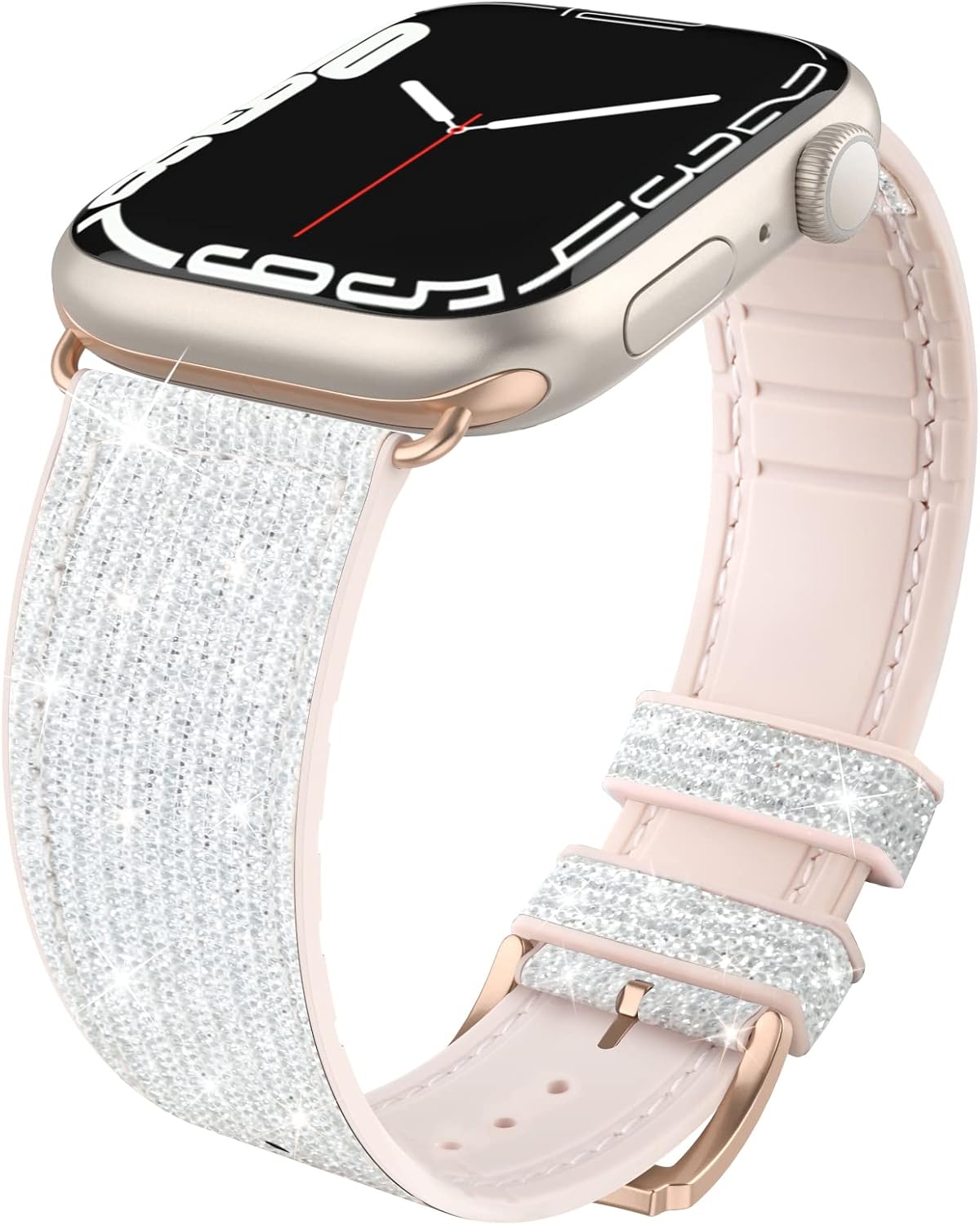 Tuocal Bling Straps Compatible with Apple Watch Strap 42mm(Series3/2/1) 44mm 45m...