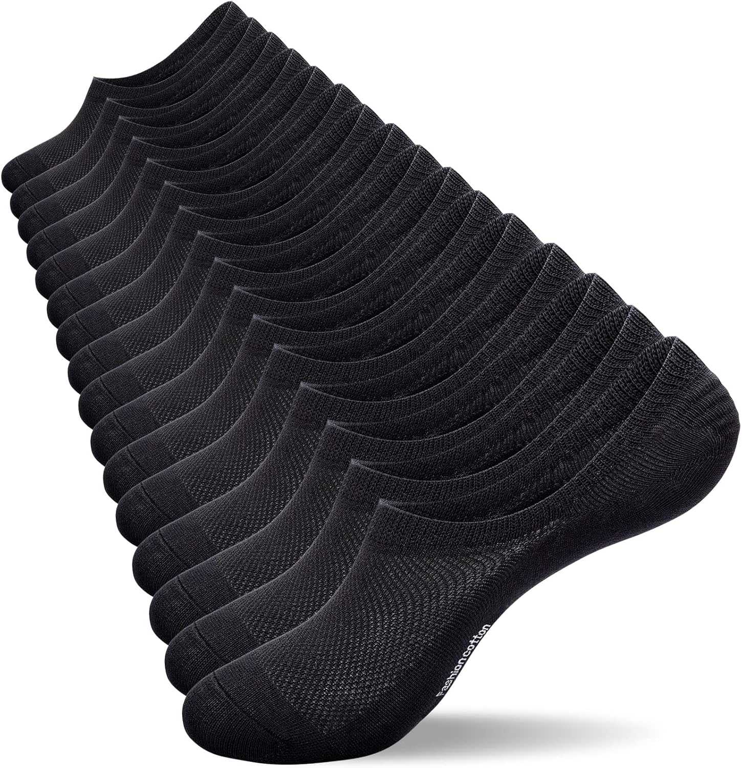 coskefy No Show Socks, Trainer Socks Cotton Anti-Slip Invisible Socks Low Cut Sp...