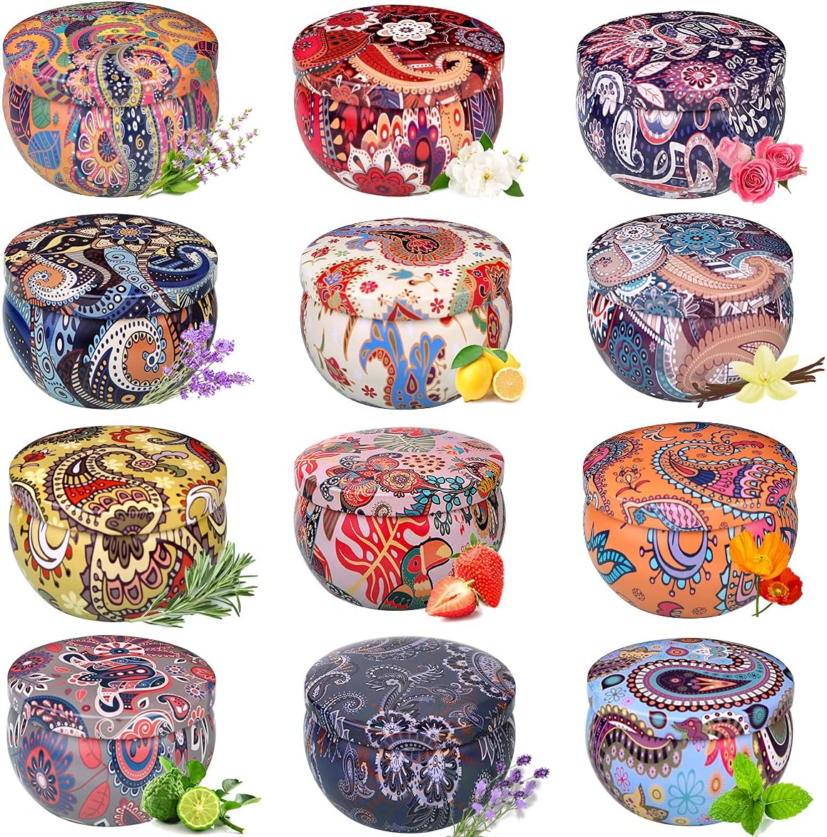 Scented Candles Gift Set for Women, 12 Pack 2.5 Oz Soy Wax Aromatherapy Candles...