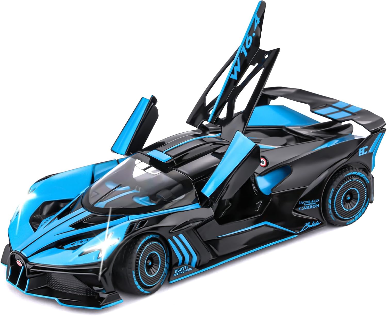 Toy Car Model for Bugatti Compatible with 1:24 Bugatti Bolide Alloy Diecast Car...