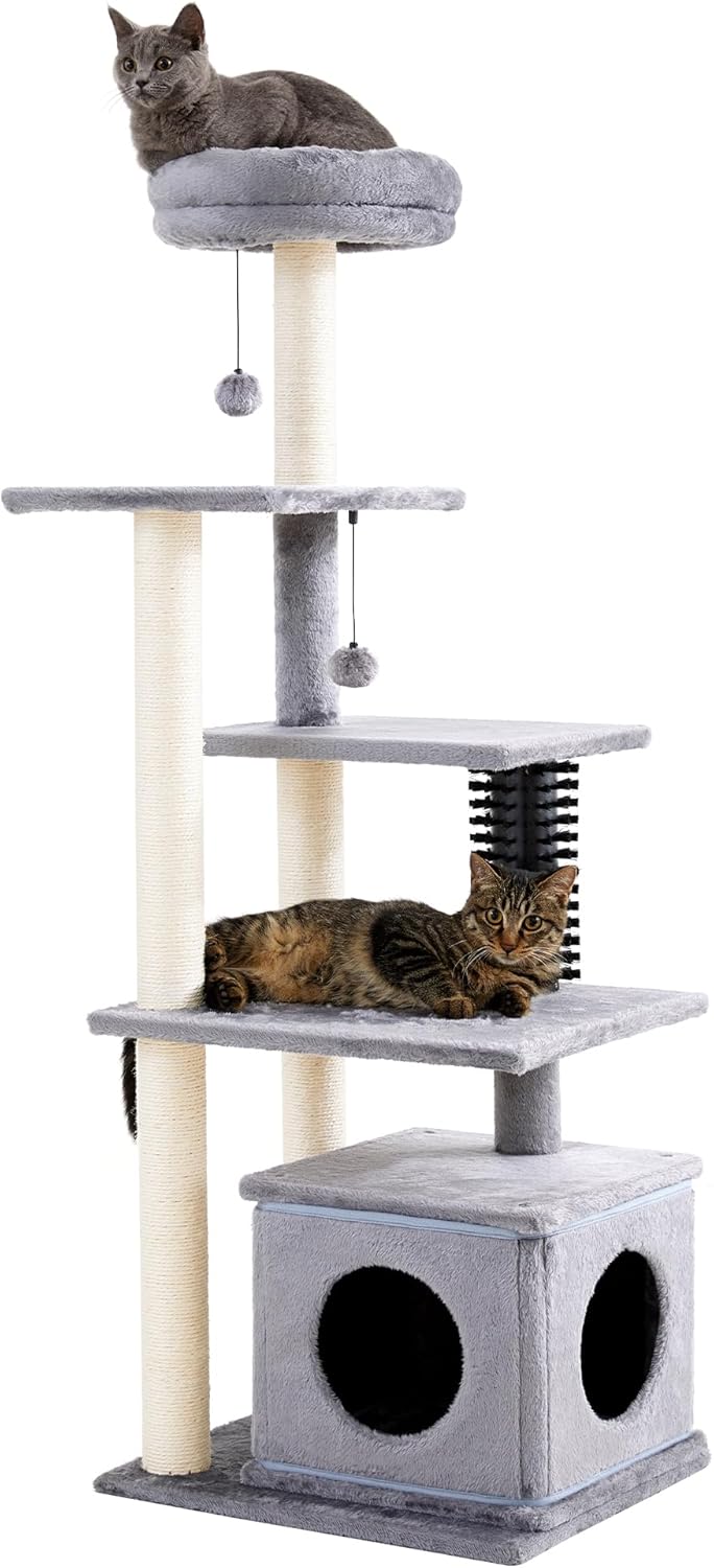 Made4Pets Cat Tree, 52.4" Tall Cat Tower for Indoor Cats, Multi-Level Large Cat...