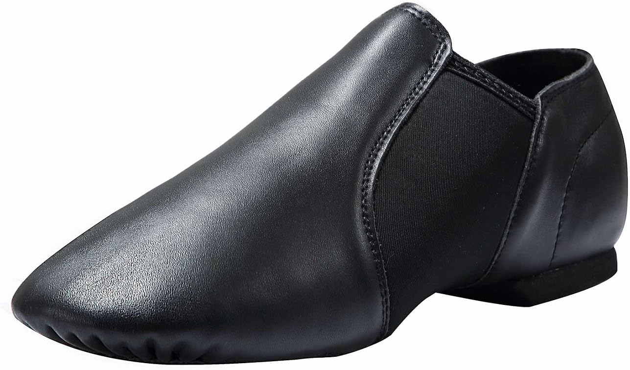 Dynadans Women's Leather Upper Slip-on Jazz Shoe, Special Jazz Shoe for Women an...