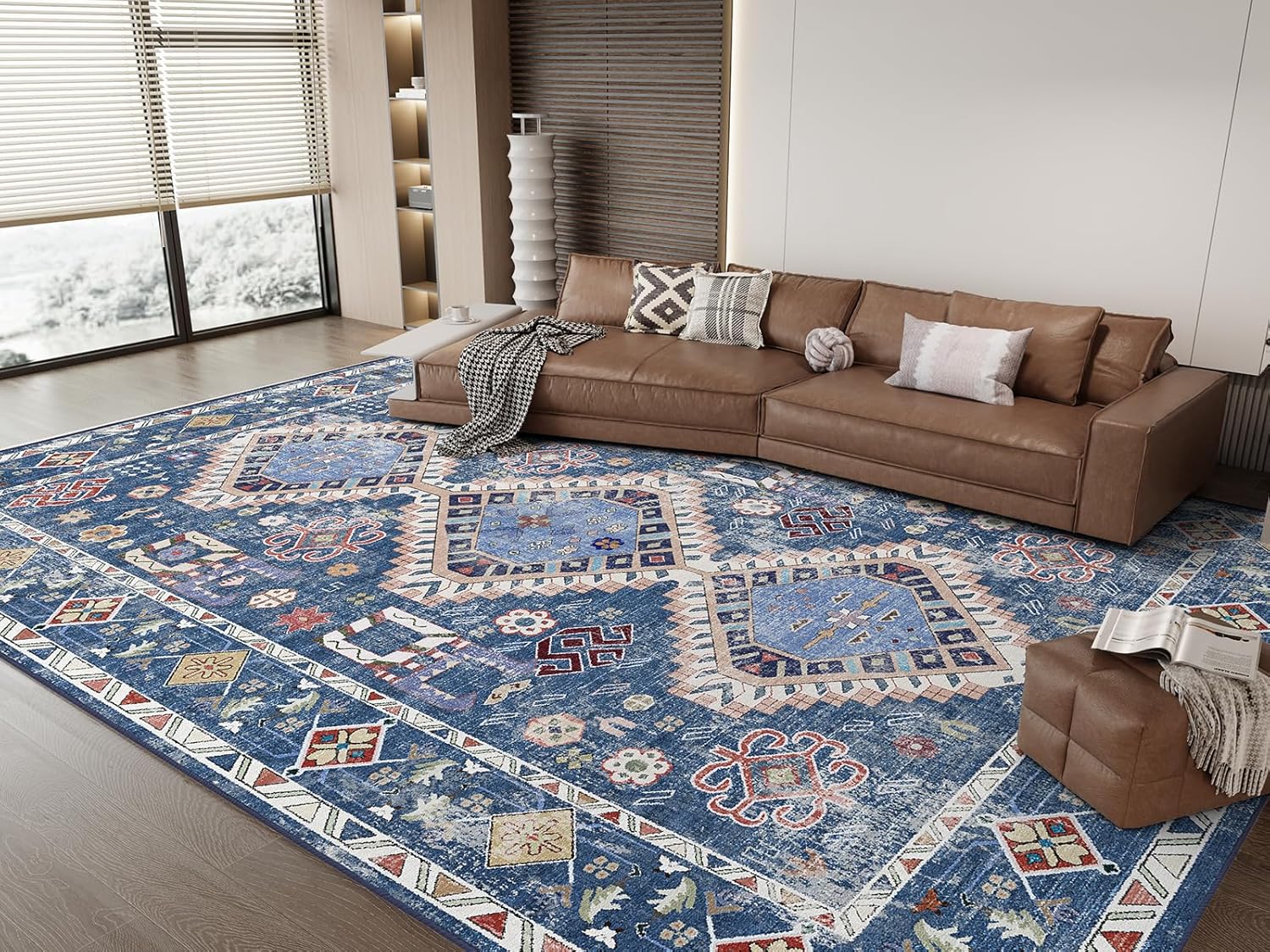 Vamcheer Washable Rugs Area Rugs - 8x10 Washable Area Rugs for Living Room Bedro...