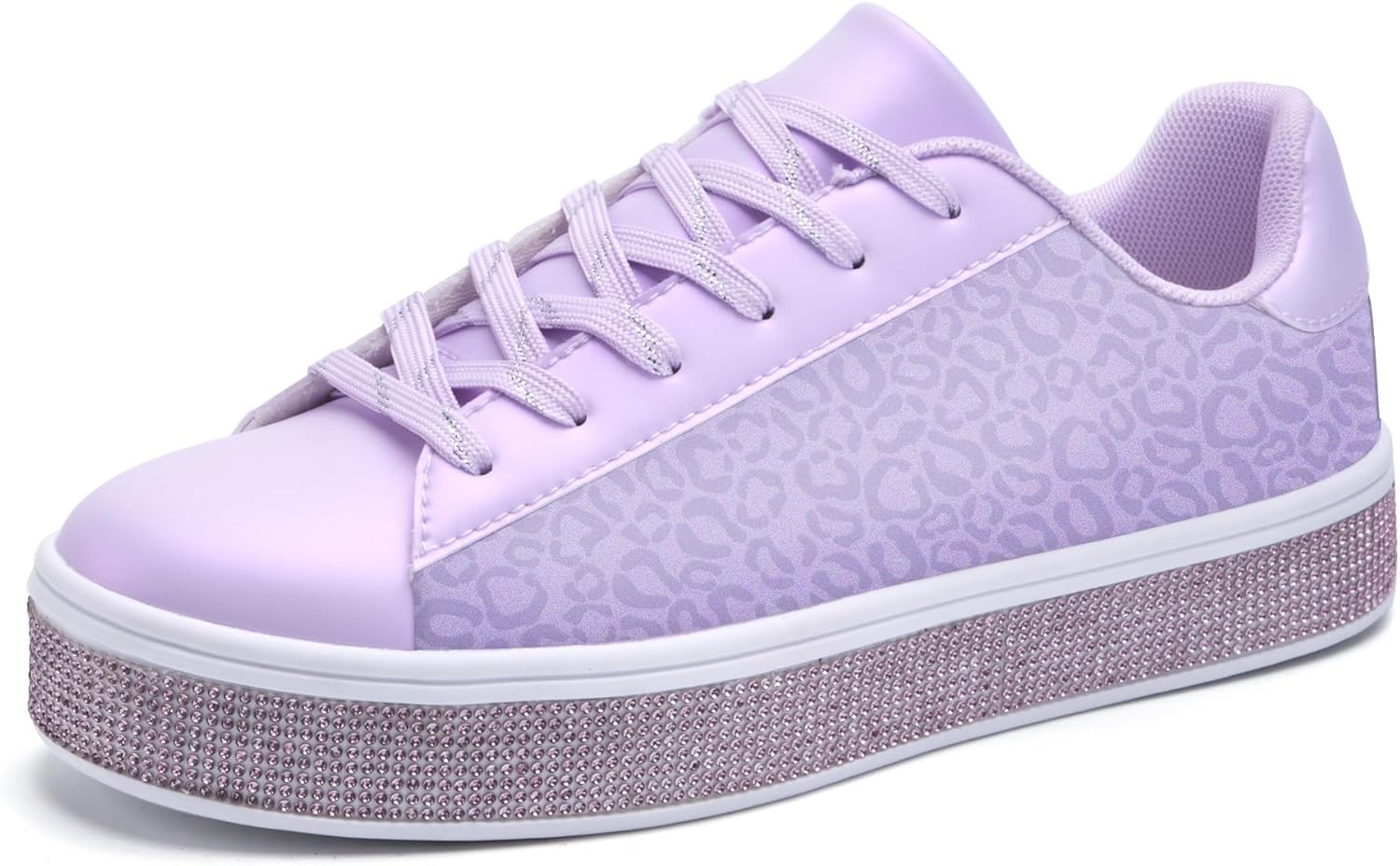 UUBARIS Women's Glitter Tennis Sneakers Neon Dressy Sparkly Sneakers Rhinestone...