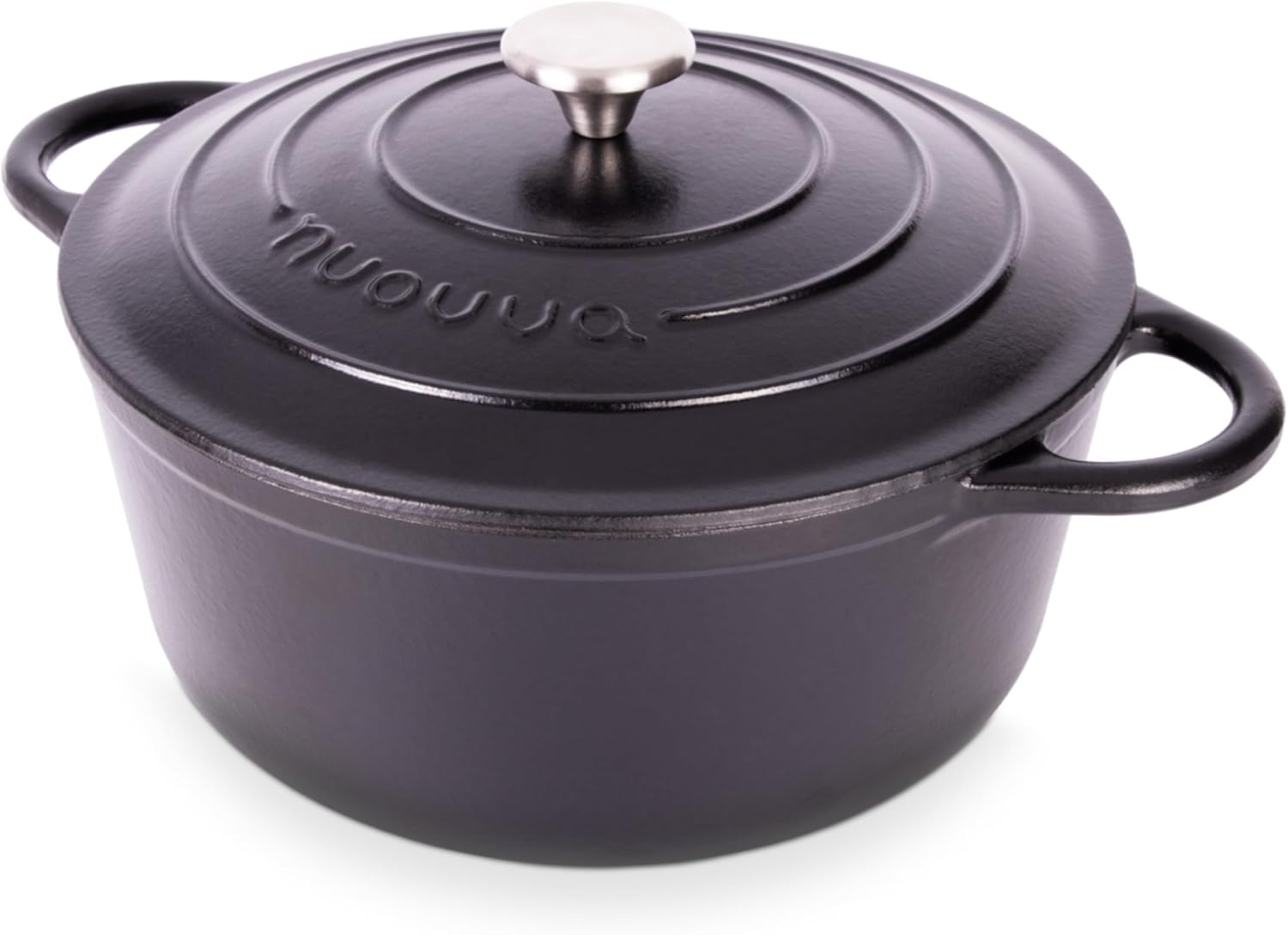 Cast Iron Dutch Oven with Lid – Non-Stick Ovenproof Enamelled Casserole Pot, Ove...