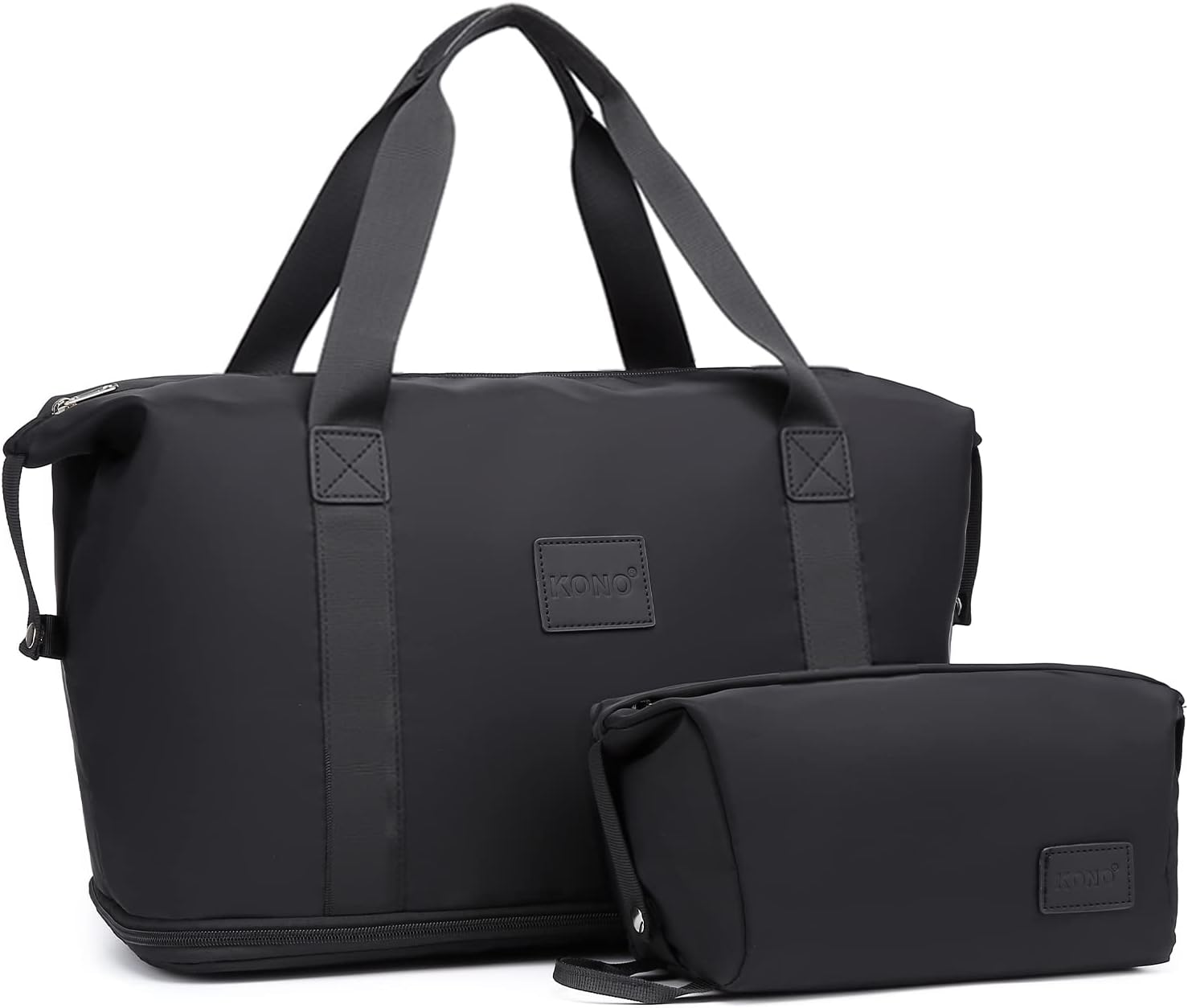 Kono Travel Duffel Bag with a Cosmetic Bag 36L Overnight Weekend Bags Dry and We...