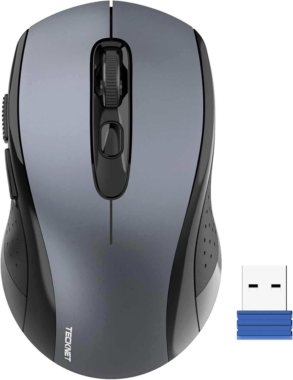 TECKNET Wireless Mouse for Laptop, 2.4G Wireless Computer Mouse, 5-Level Adjusta...