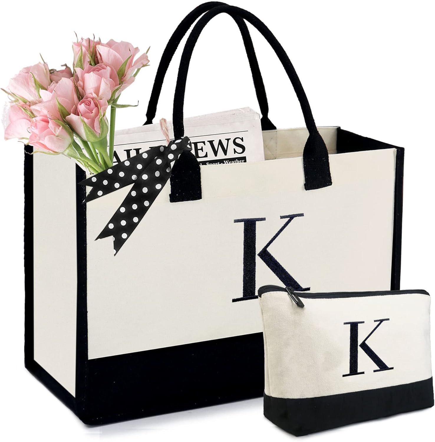 BeeGreen Canvas Bags for Women, Personalized Gifts Bag for Mom Friends Birthday...