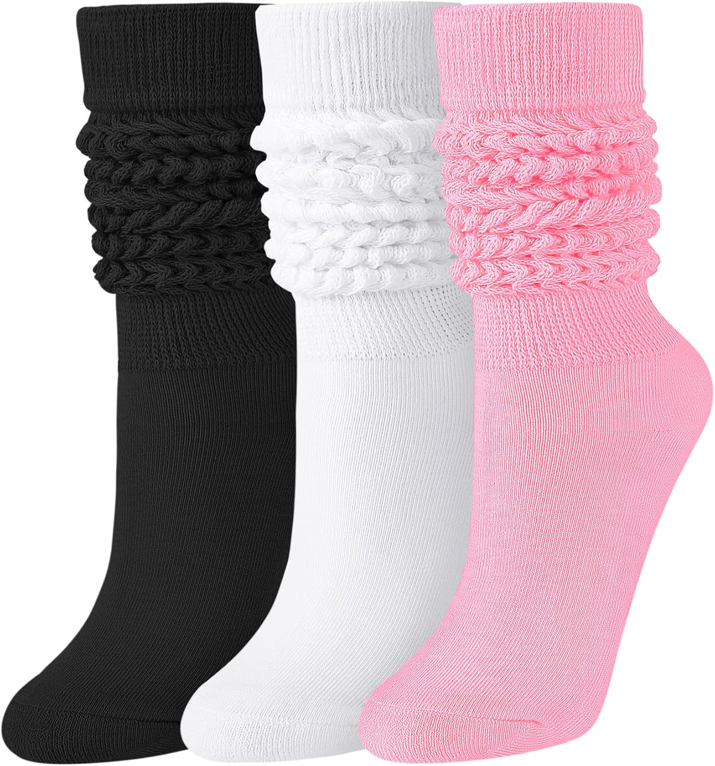 JOCMIC Slouch Socks for Women, Special Scrunch Socks, High-Quality Extra Long Kn...