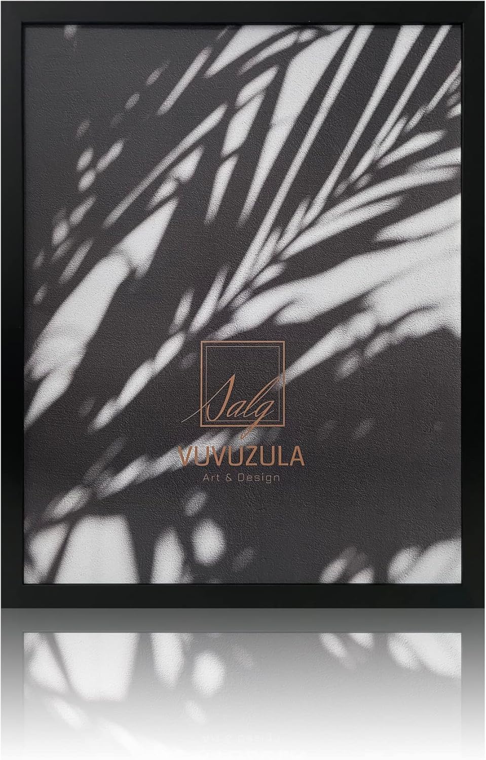 VUVUZULA Black Picture Frames Photo Poster Frame for Wall 20x16 Inch with Real G...