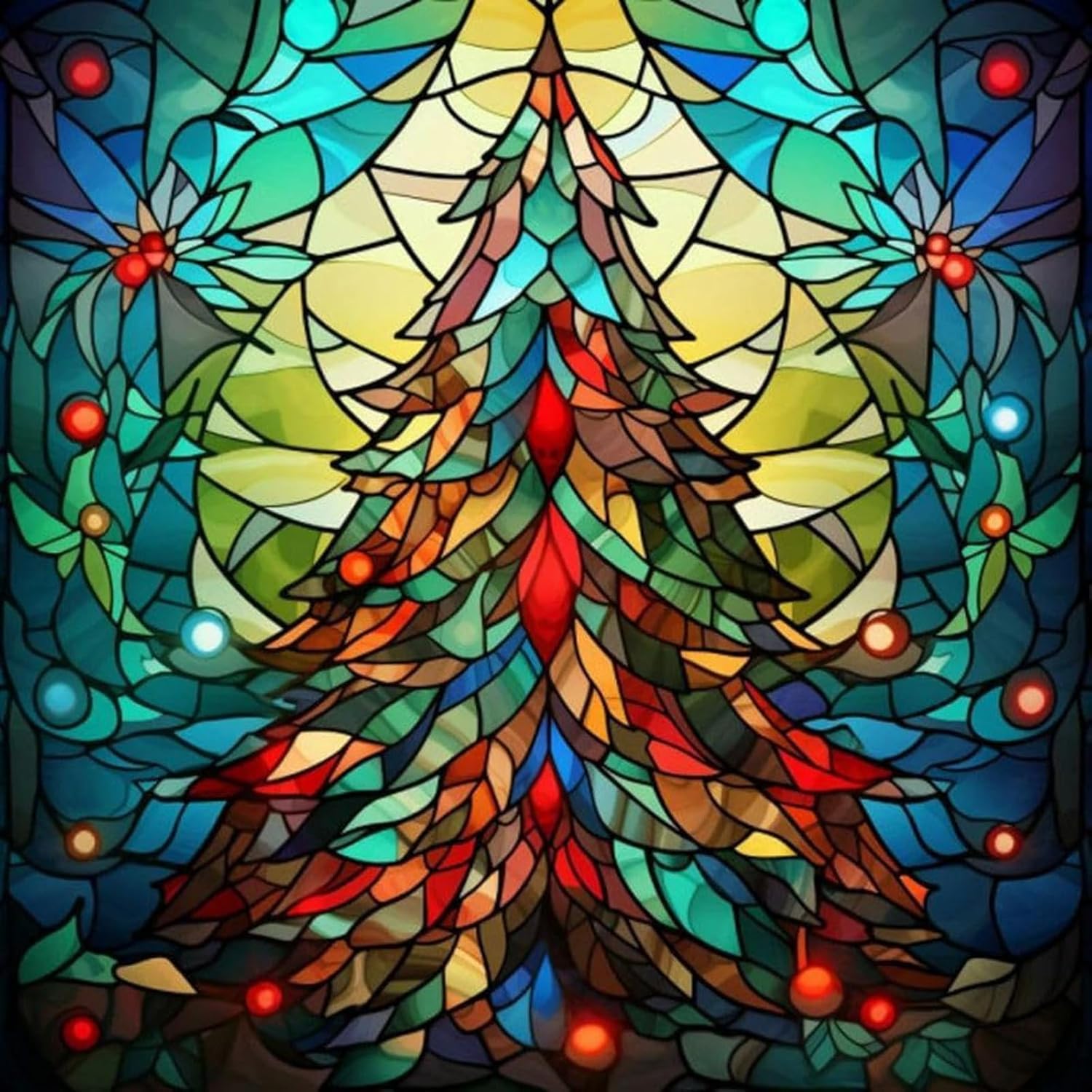 KICHANG Christmas Tree Diamond Painting Kits 5D Diamond Painting,DIY Diamond Art...