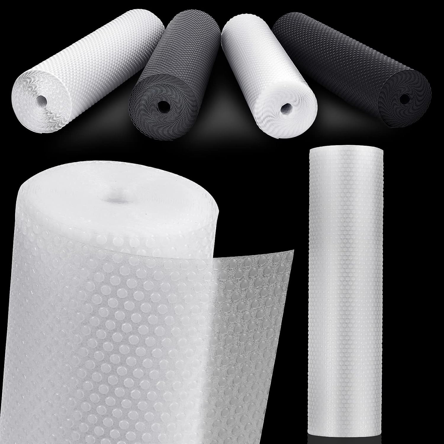 MooiFun Drawer Liners, Waterproof Shelf Liner, Anti-Slip Non-Adhesive BPA Free K...