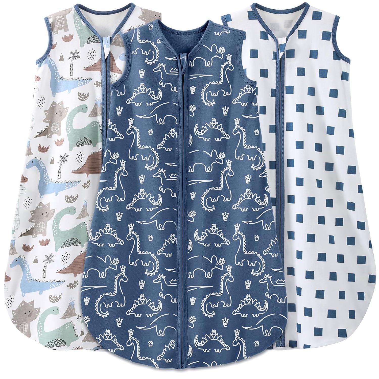 Yoofoss Baby Sleep Sack 6-12 Months Baby Wearable Blanket 100% Cotton 2-Way Zipp...