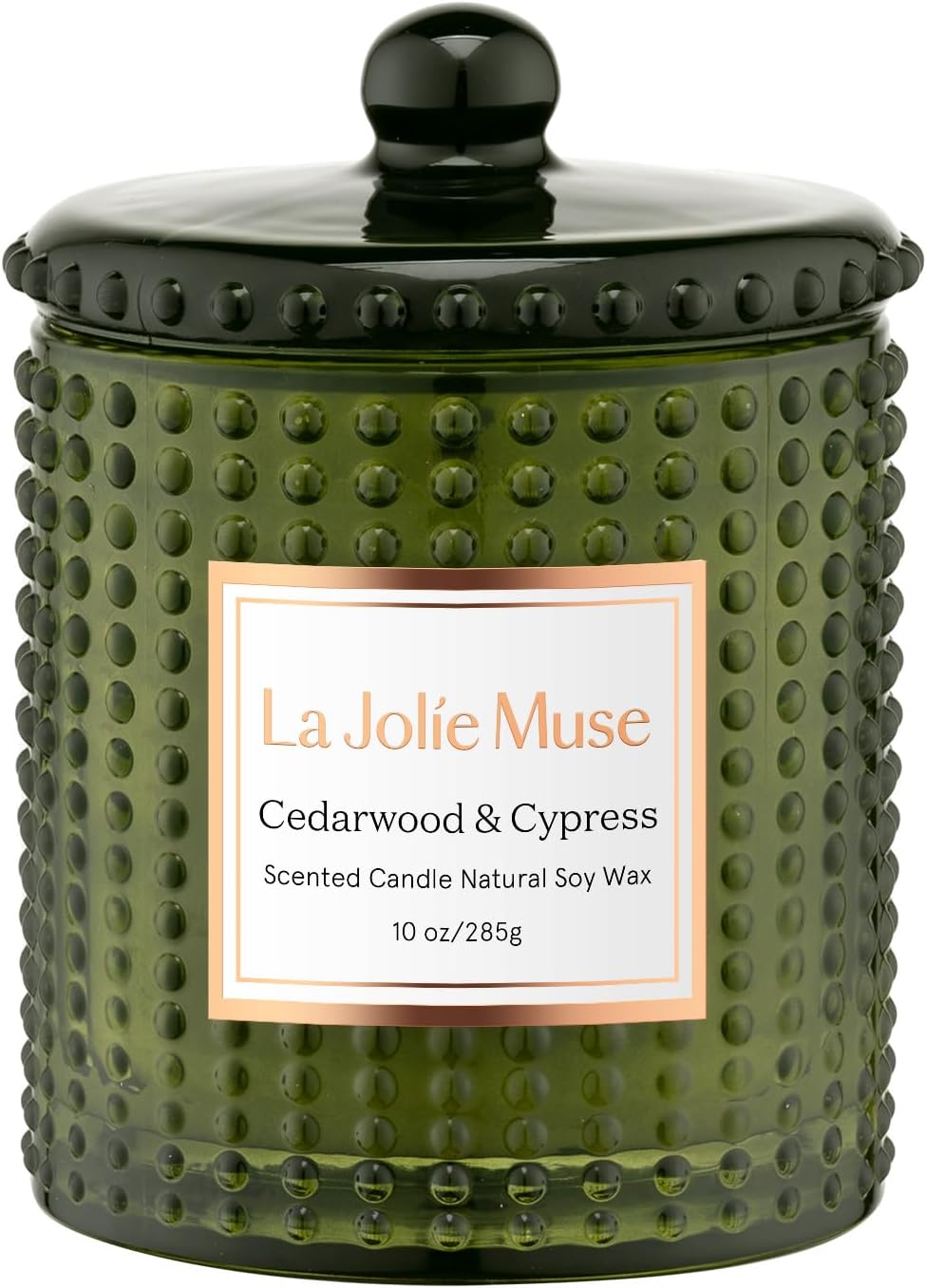 LA JOLIE MUSE Cypress & Cedarwood Scented Candle - Christmas Candles for Home Sc...