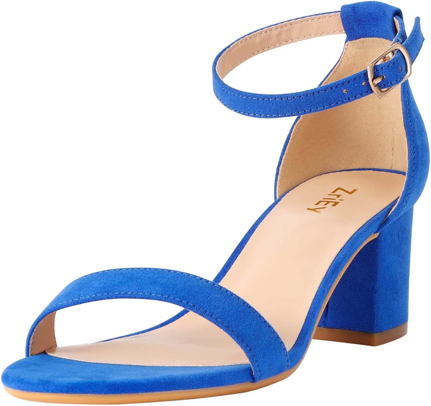 ZriEy Chunky Heels, Special Heels for Women with Strappy Platform, High-Quality...
