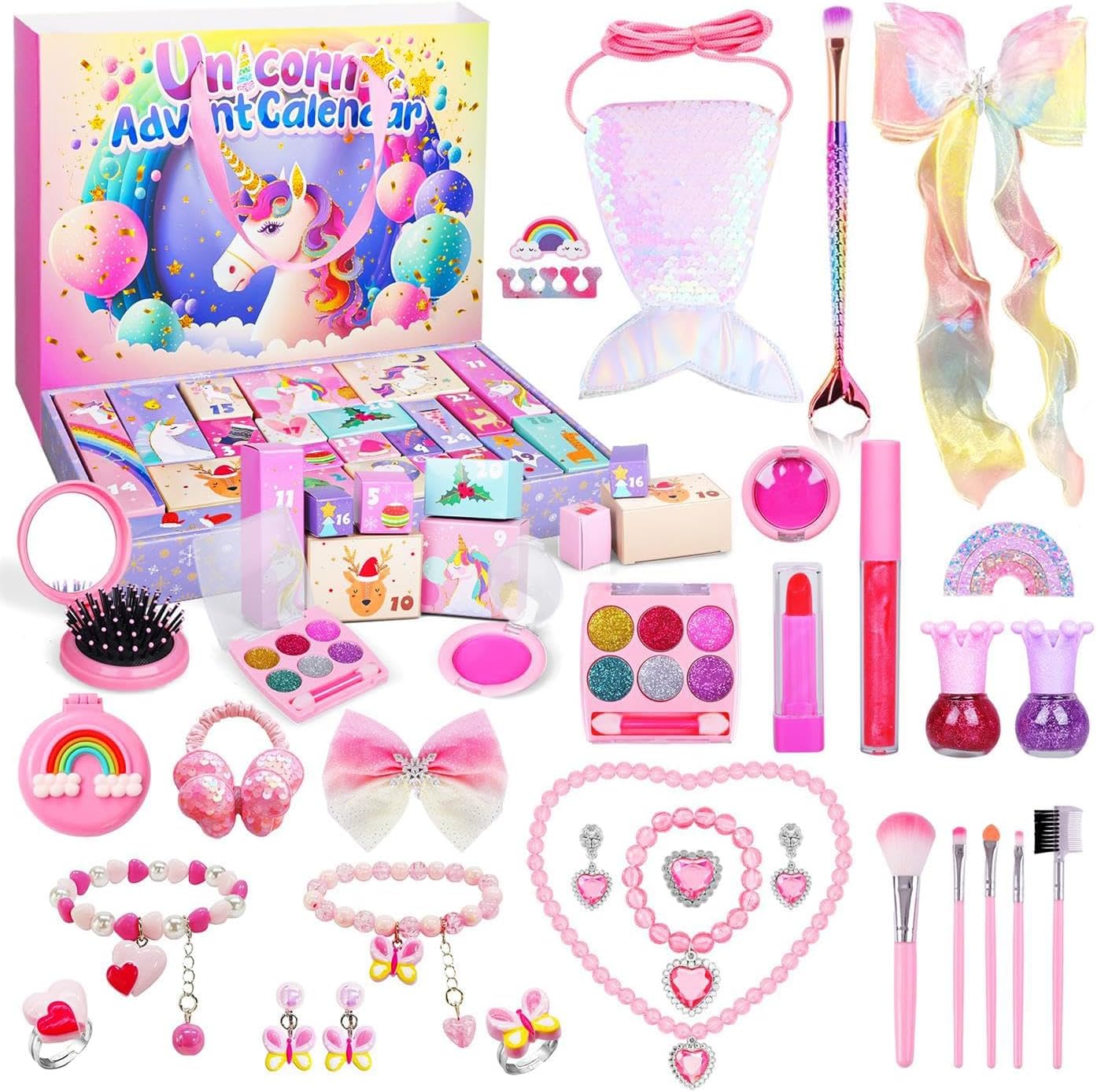 iZoeL Unicorn Advent Calendar for Girl Kids 2024 Christmas, Kids Advent Calendar...