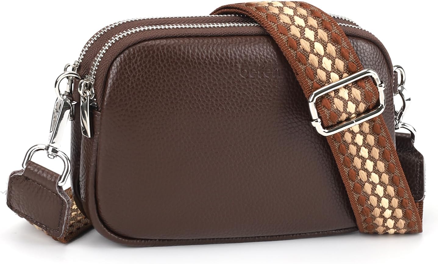 befen Small Crossbody Bag for Women Genuine Leather Handbags & Shoulder Bags Wit...