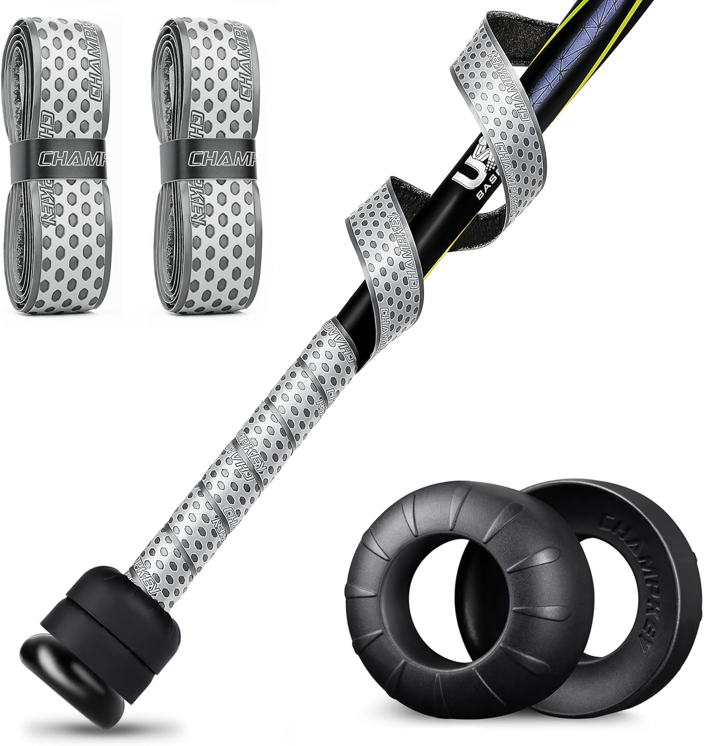 CHAMPKEY 40" High Performance Bat Grip Tapes 2 Pack with Choke Up 2 Pack | Comfo...