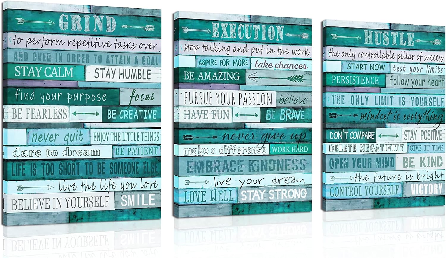 aburaeart Motivational Quotes Wall-Decor, Special Canvas Wall Art for Living Roo...