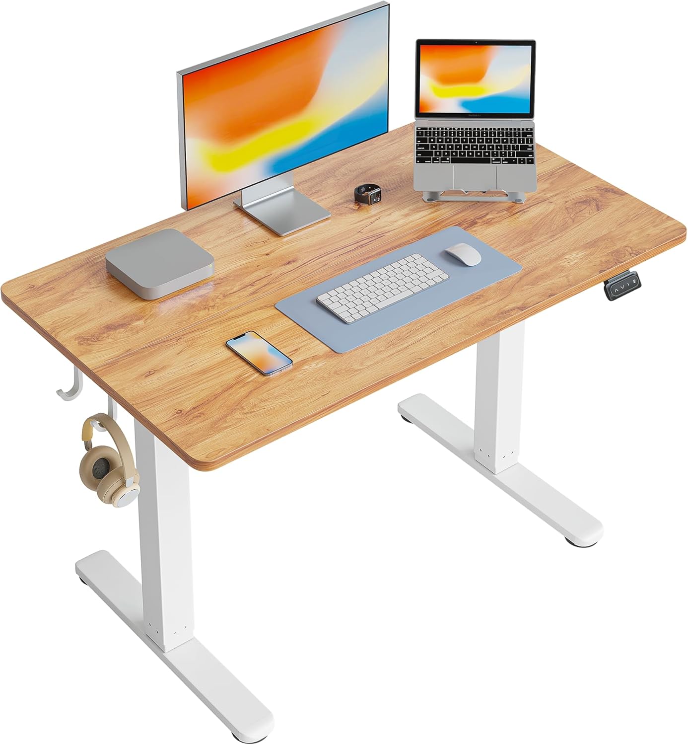 FEZIBO Height Adjustable Electric Standing Desk, Special Stand up Table for 100...