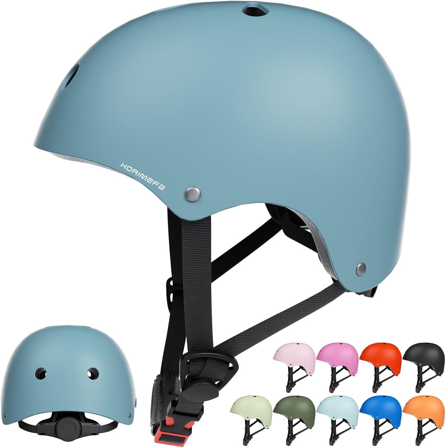 KORIMEFA Kids Bike Helmet Toddler Helmet for 2-13 Years Old Boys Girls Adjustabl...