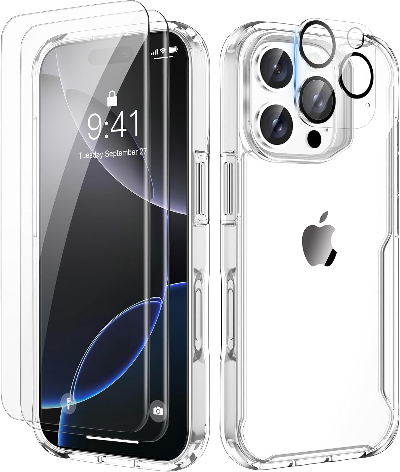 ORETECH Compatible with iPhone 16 Pro Max Case 6.9", with [2x HD Screen Protecto...