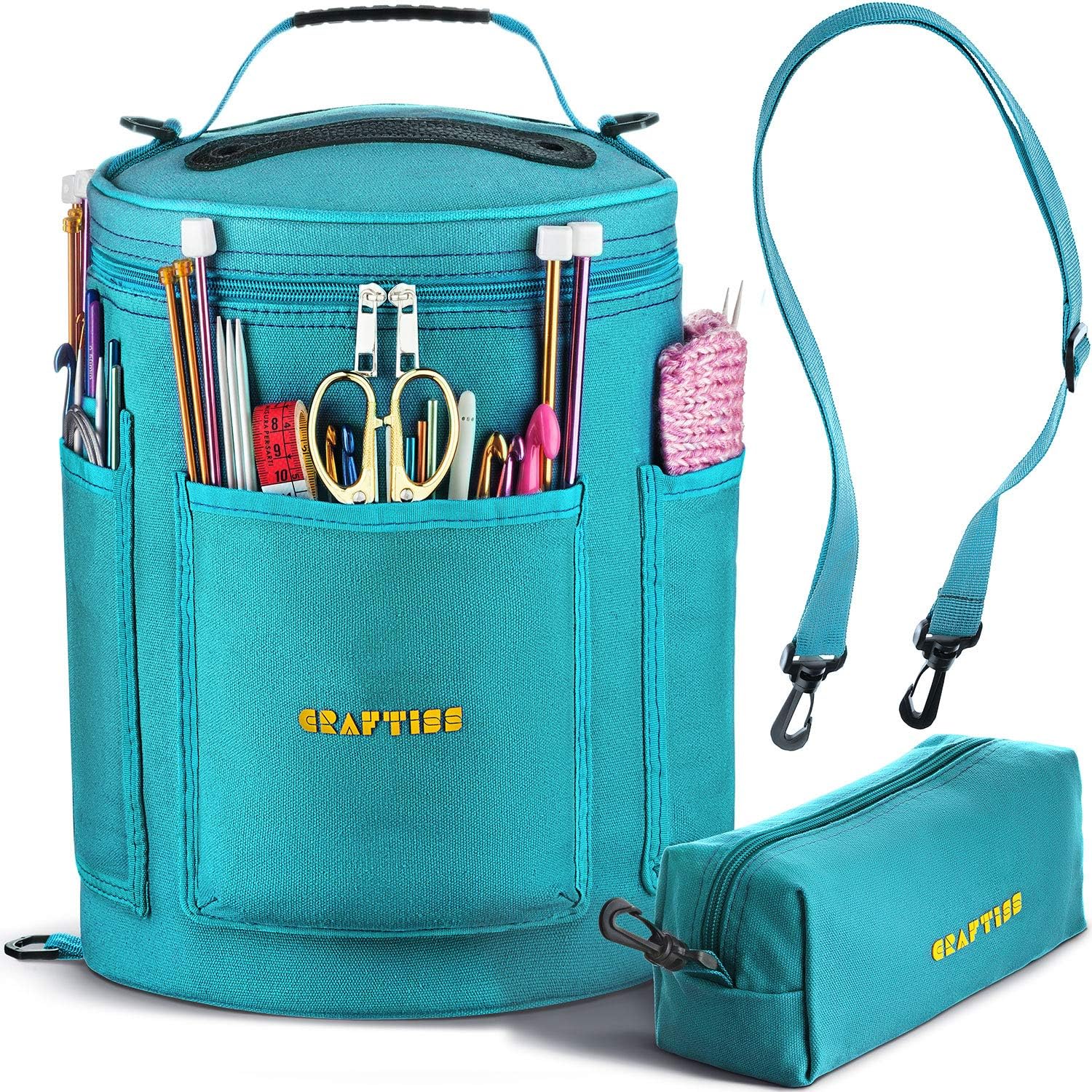 CRAFTISS Knitting Bag, Special Yarn Storage for Christmas Gift, High-Quality Dur...