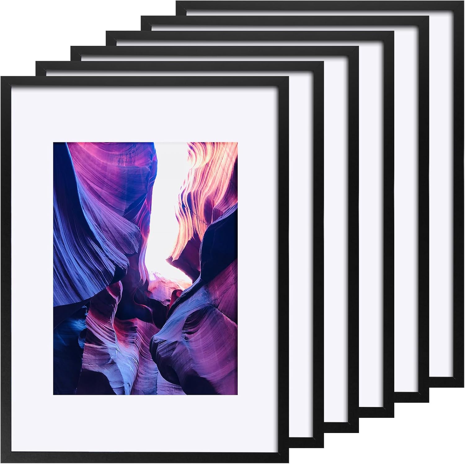 TWING 11x14 Picture Frames Set of 6, Gallery Wall Frame Set Display Photo 8 x 10...