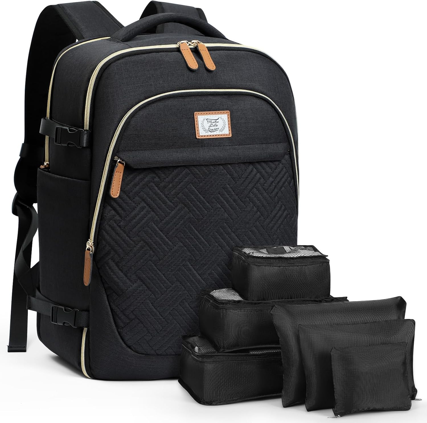 Lekesky Carry On Backpacks for Airplanes, Travel Backpack for Women Cabin Backpa...