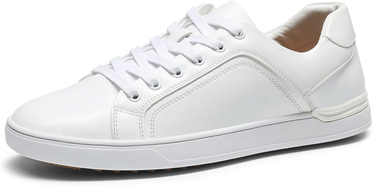Bruno Marc Men's Casual Trainers Dress Sneakers Skate Shoes 10 UK White