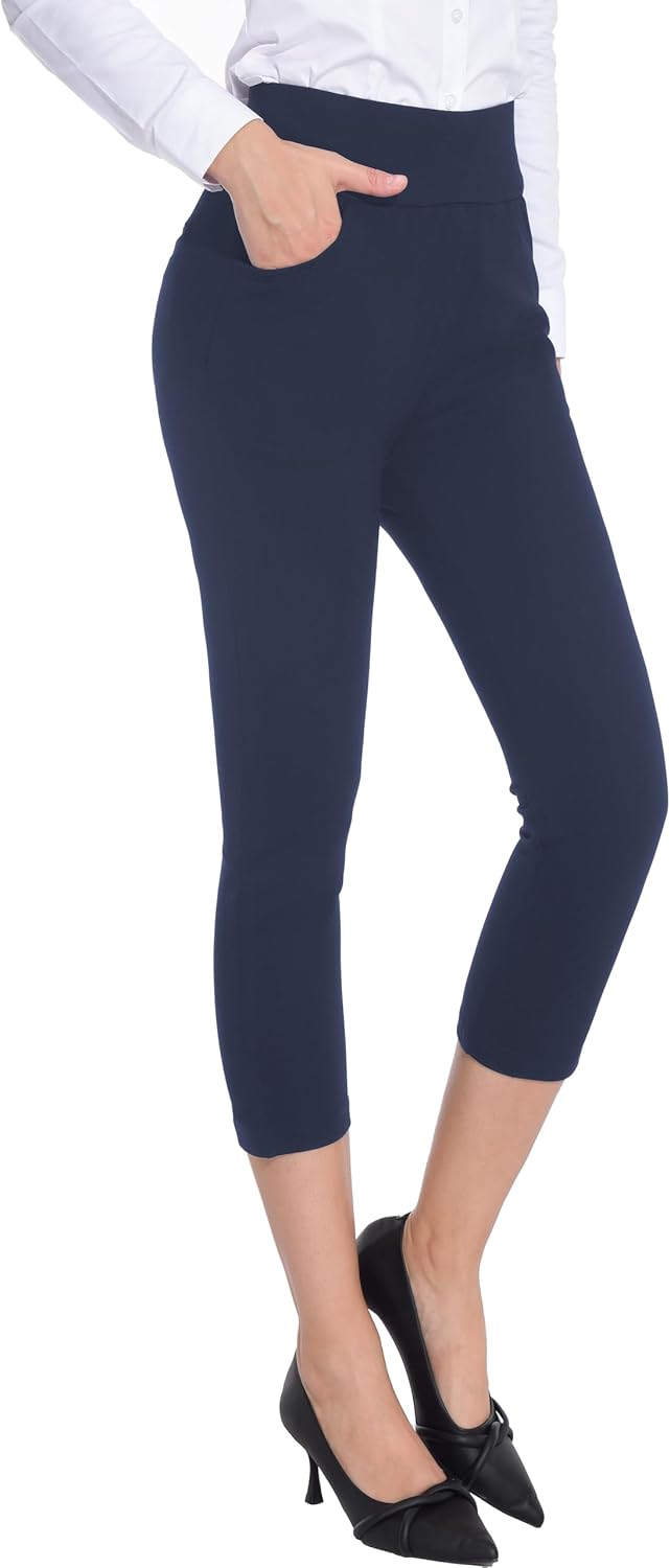 ZTN Women's High Waist Pull-On Dress Pants, Special Tummy Control Pants for Work...