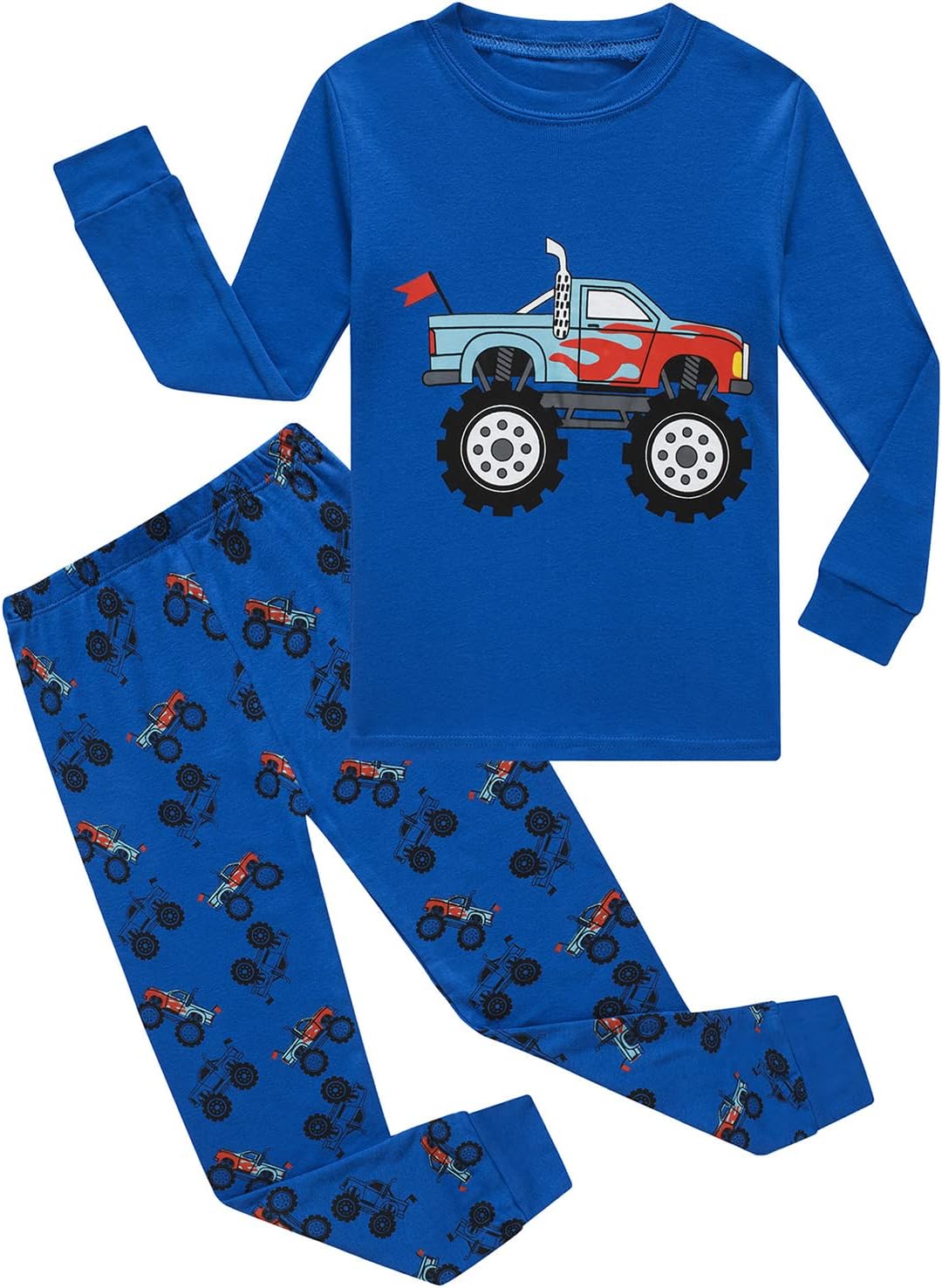 Boys Cotton Pajamas Long Sleeve Toddler Boys Pjs Kids Sleepwear Sets 18months-18...