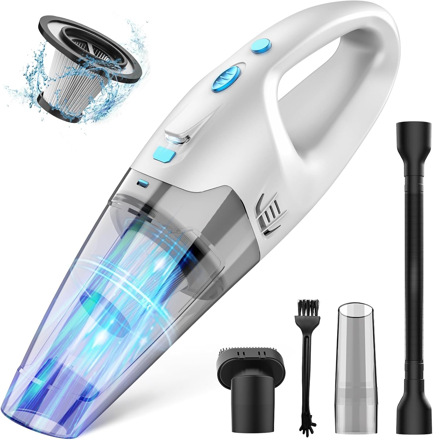 Handheld Vacuum Cordless,Car Vacuum Portable Cordless,Strong Suction Portable Ha...
