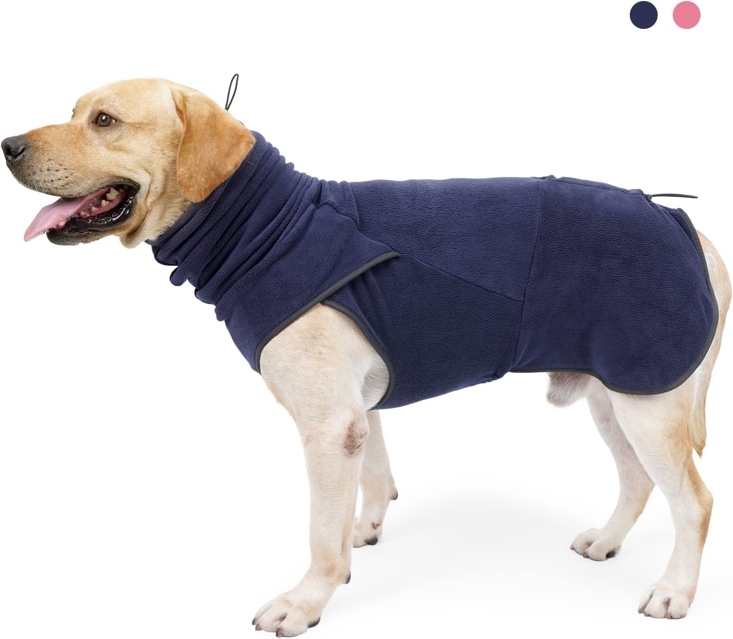LIANZIMAU Dog Fleece Jumper Anxiety Coat for Dogs Pullover Fleece Vest Jacket Wi...