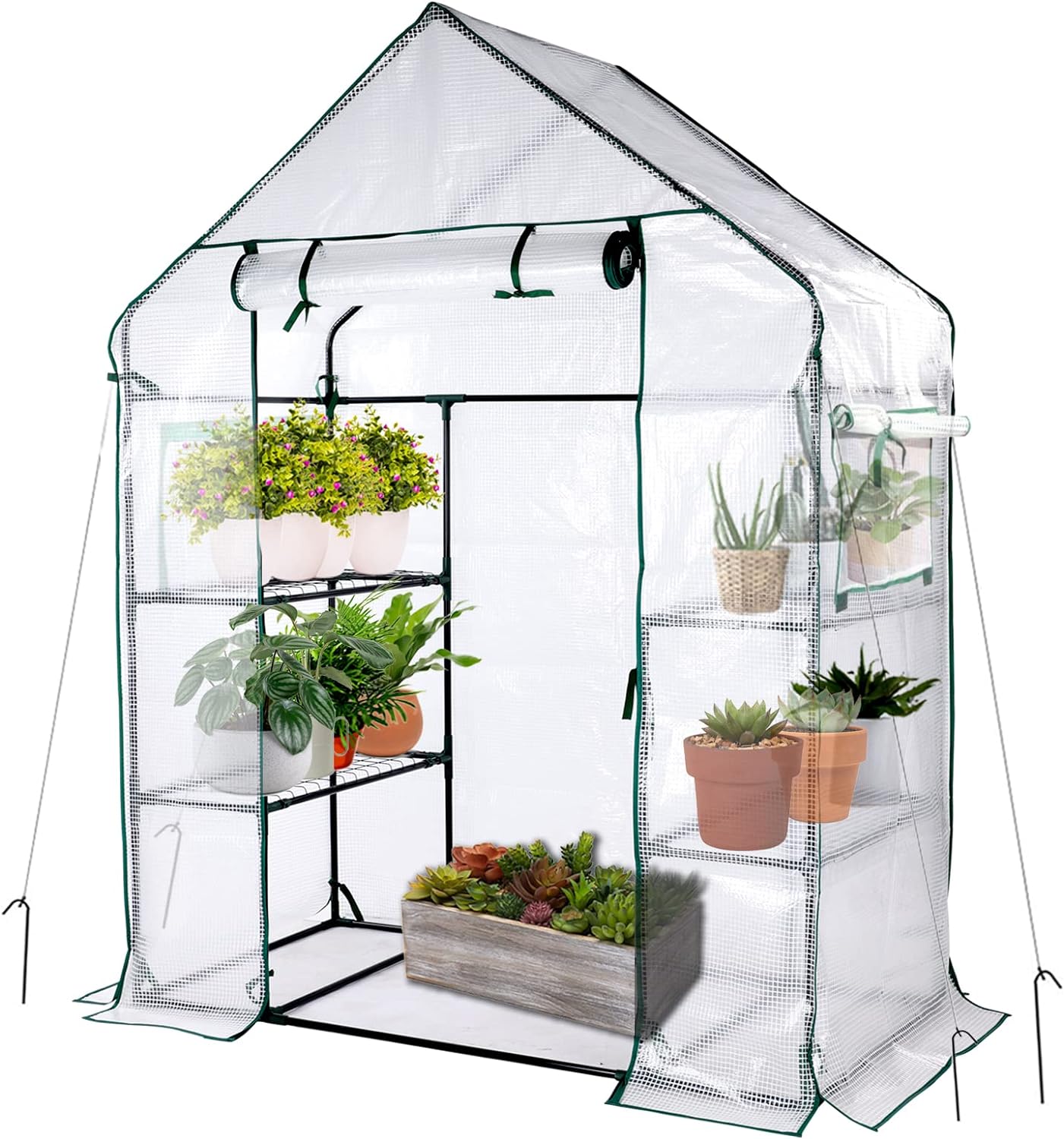 Mini Greenhouse,Greenhouses for Outdoors,Portable Walk in Green House for Garden...
