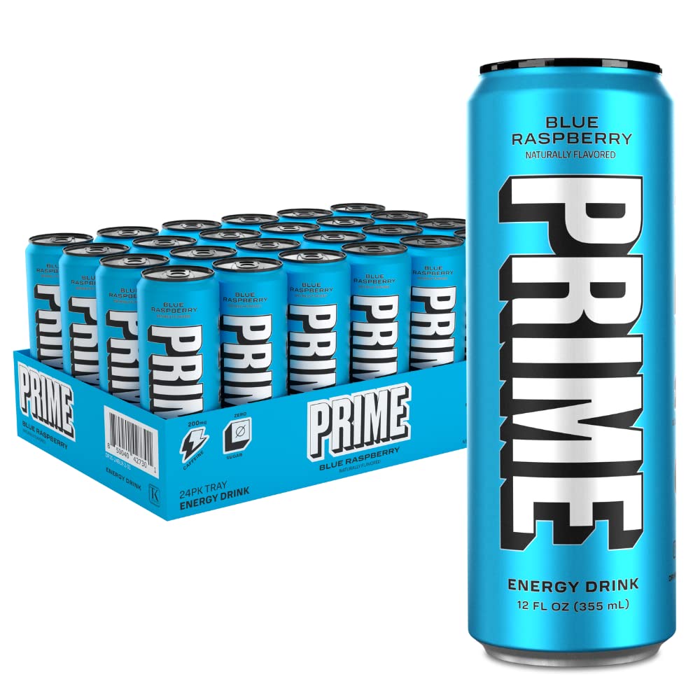 PRIME Energy BLUE RASPBERRY | Zero Sugar Energy Drink | Preworkout Energy | 200m...