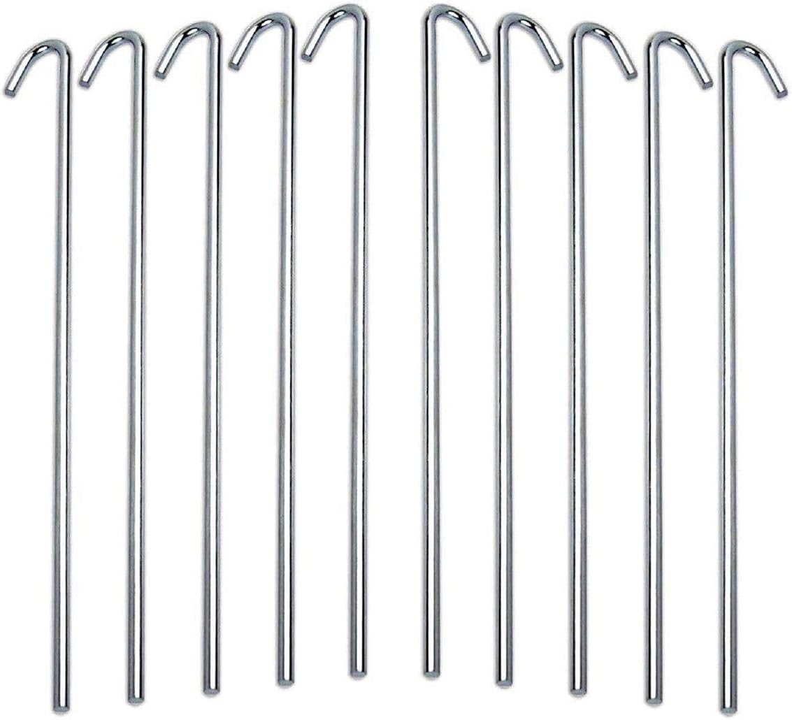 Tent Stakes, Tent Stakes Heavy Duty Metal, Special Galvanized Rust-Free Yard Sta...