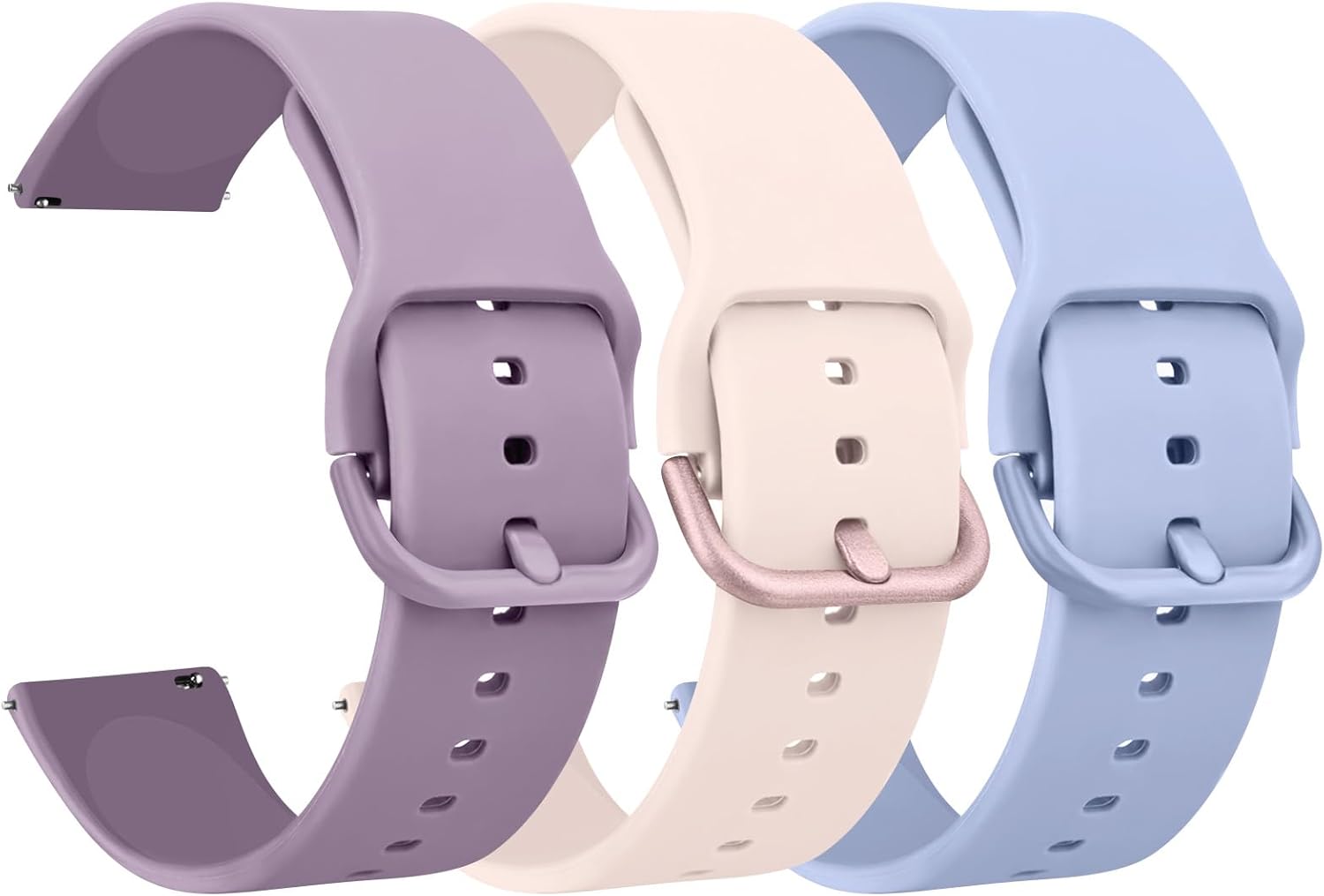 AK Pack 3 Smart Watch Bands 20mm 22mm for Women Men, Replacement Straps Band for...