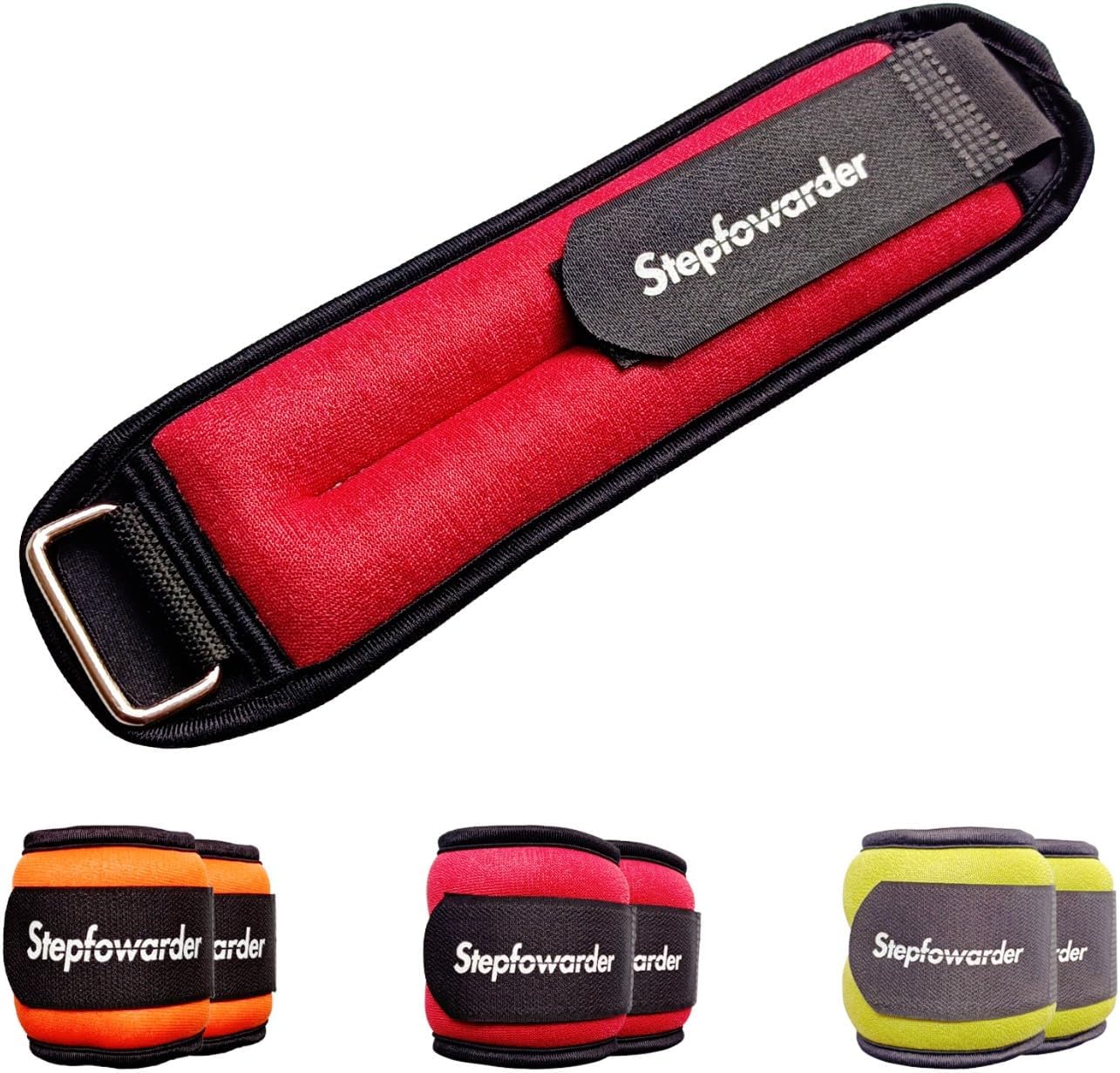 Stepfowarder Ankle/Wrist Weights a Pair Available in 0.3kg, 0.5kg, 1.0kg, Comfor...