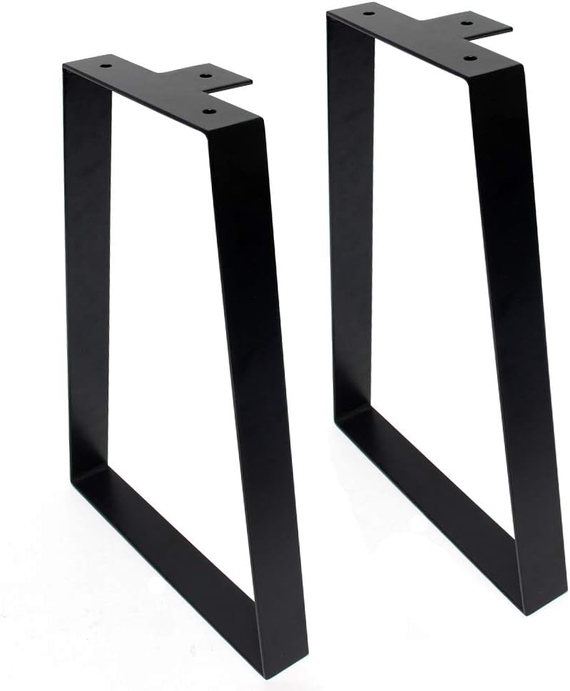 Signstek 16 inch metal table legs, black metal trapezoidal table legs, furniture...
