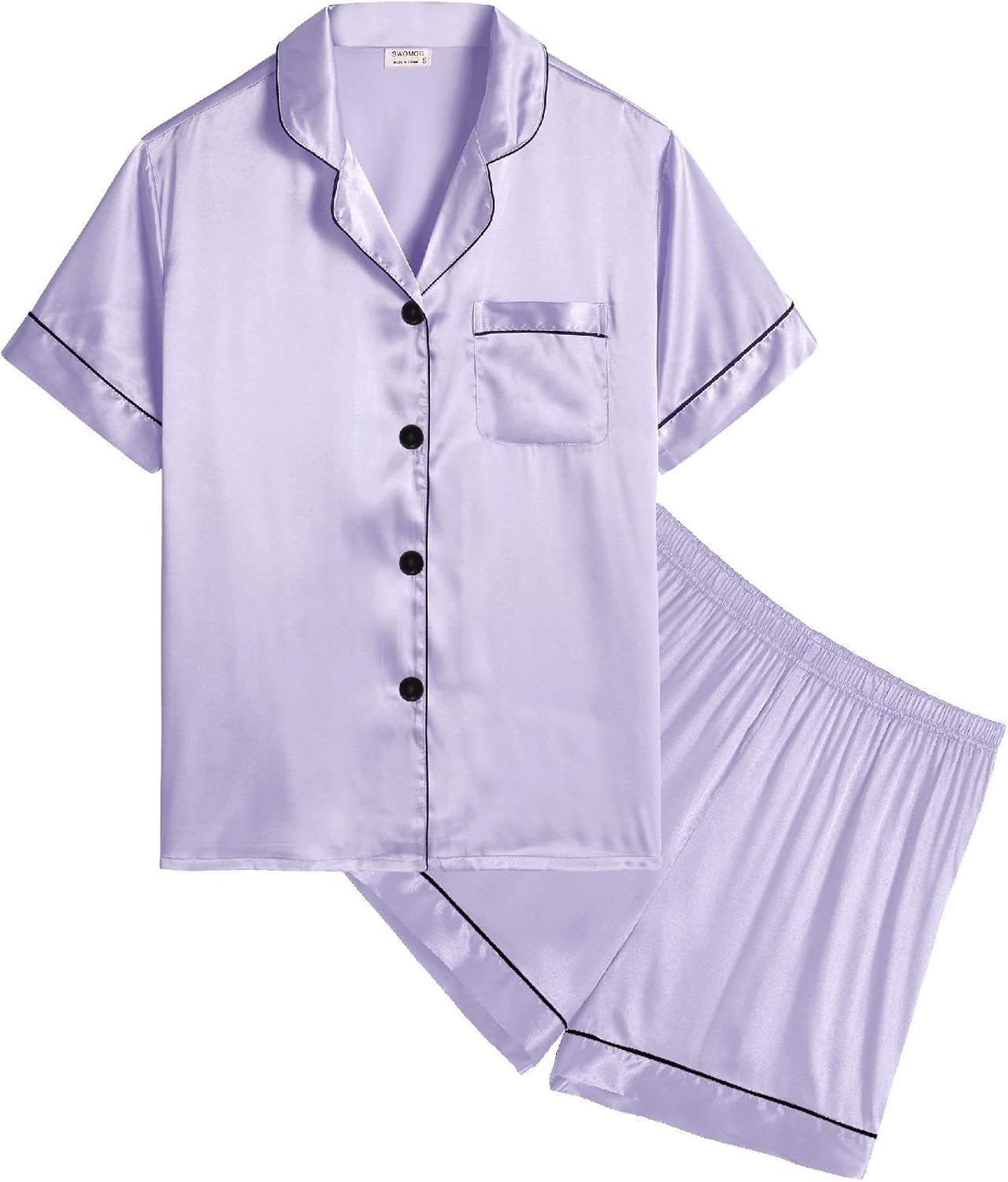 SWOMOG Kids Silk Pyjamas, Special PJs for Girls Boys, Innovative Satin Nightwear...