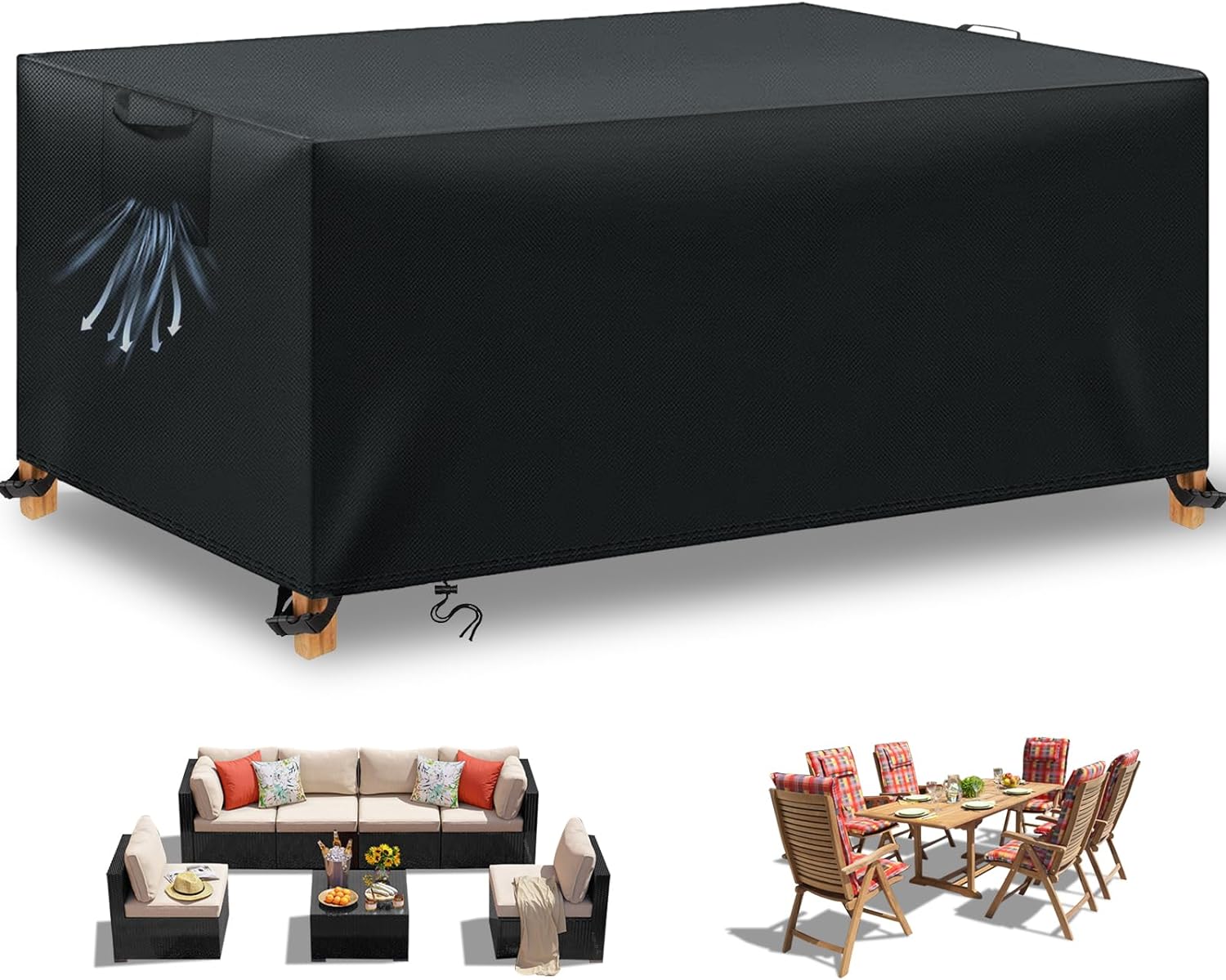 BHFRGAS Garden Furniture Covers, Special Waterproof Covers for 200x160x70cm Outd...