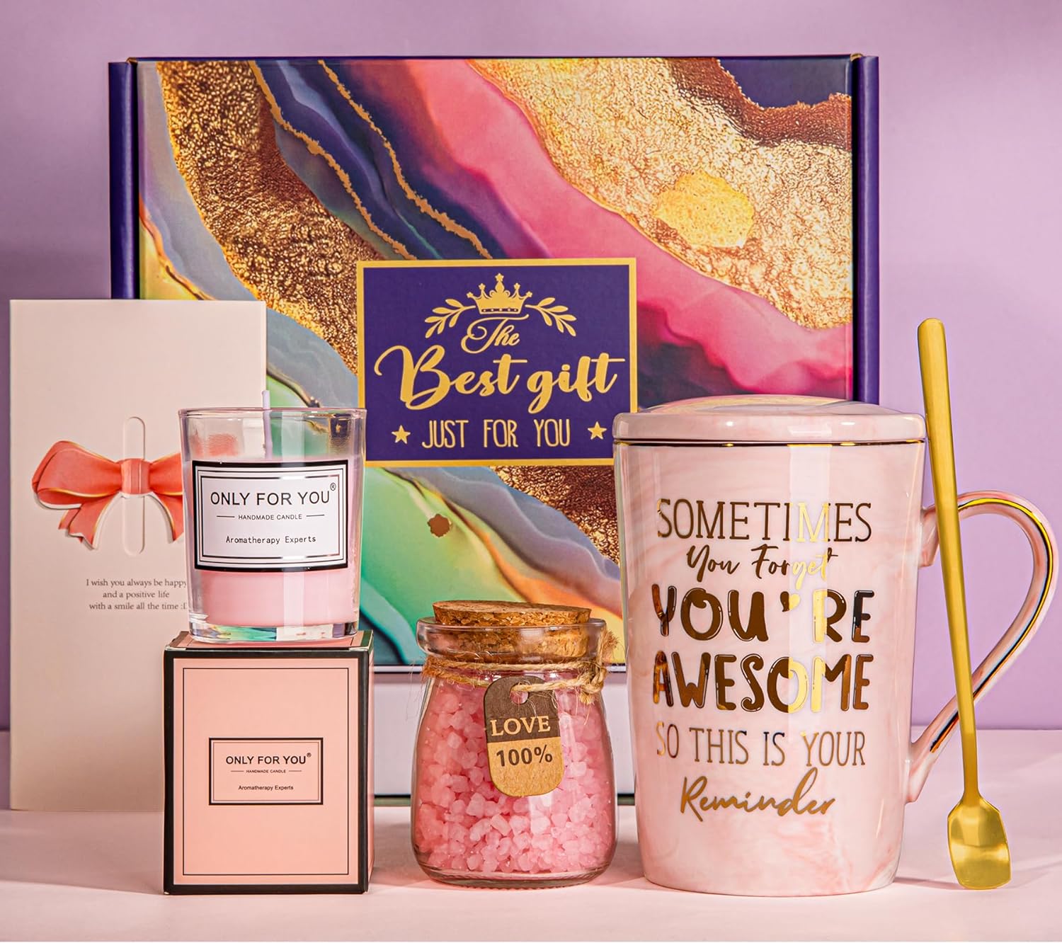 Birthday Pamper Gifts for Women, Inspirational Christmas Thank You Gifts for Her...
