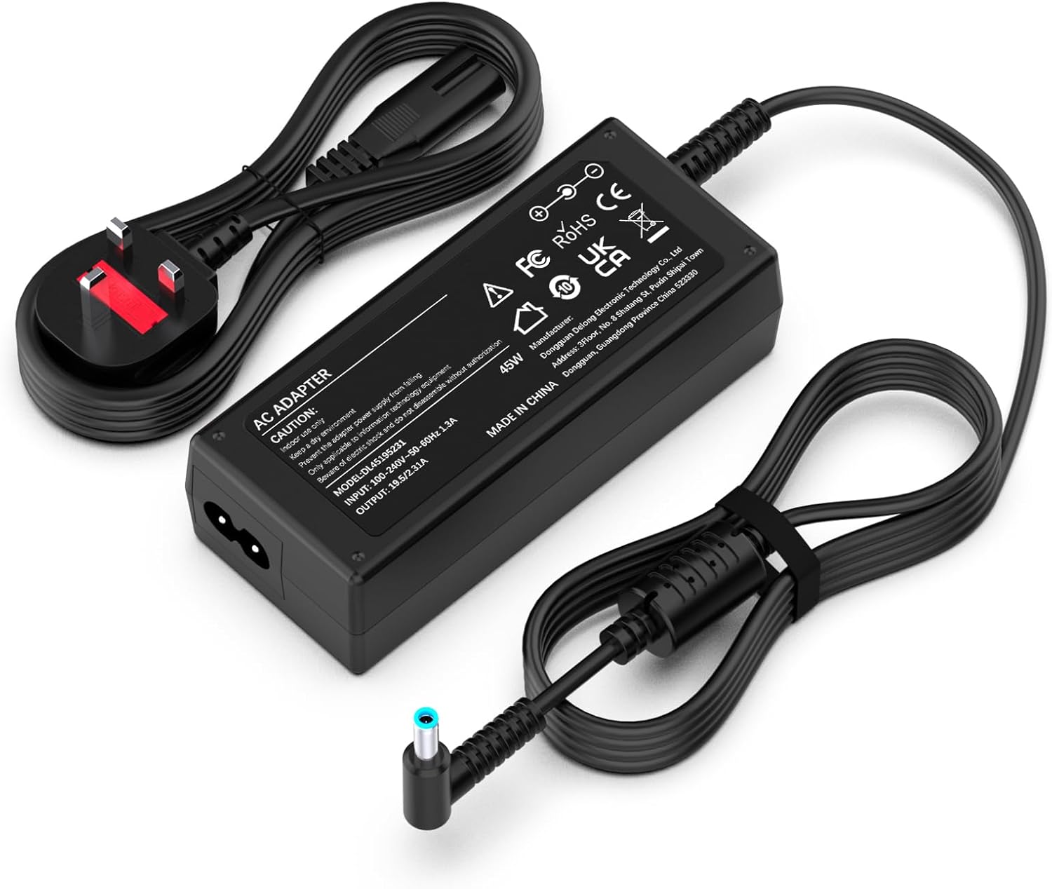 45W Laptop Charger for HP Pavilion 11 13 15, HP Elitebook Folio, HP Spectre Ultr...