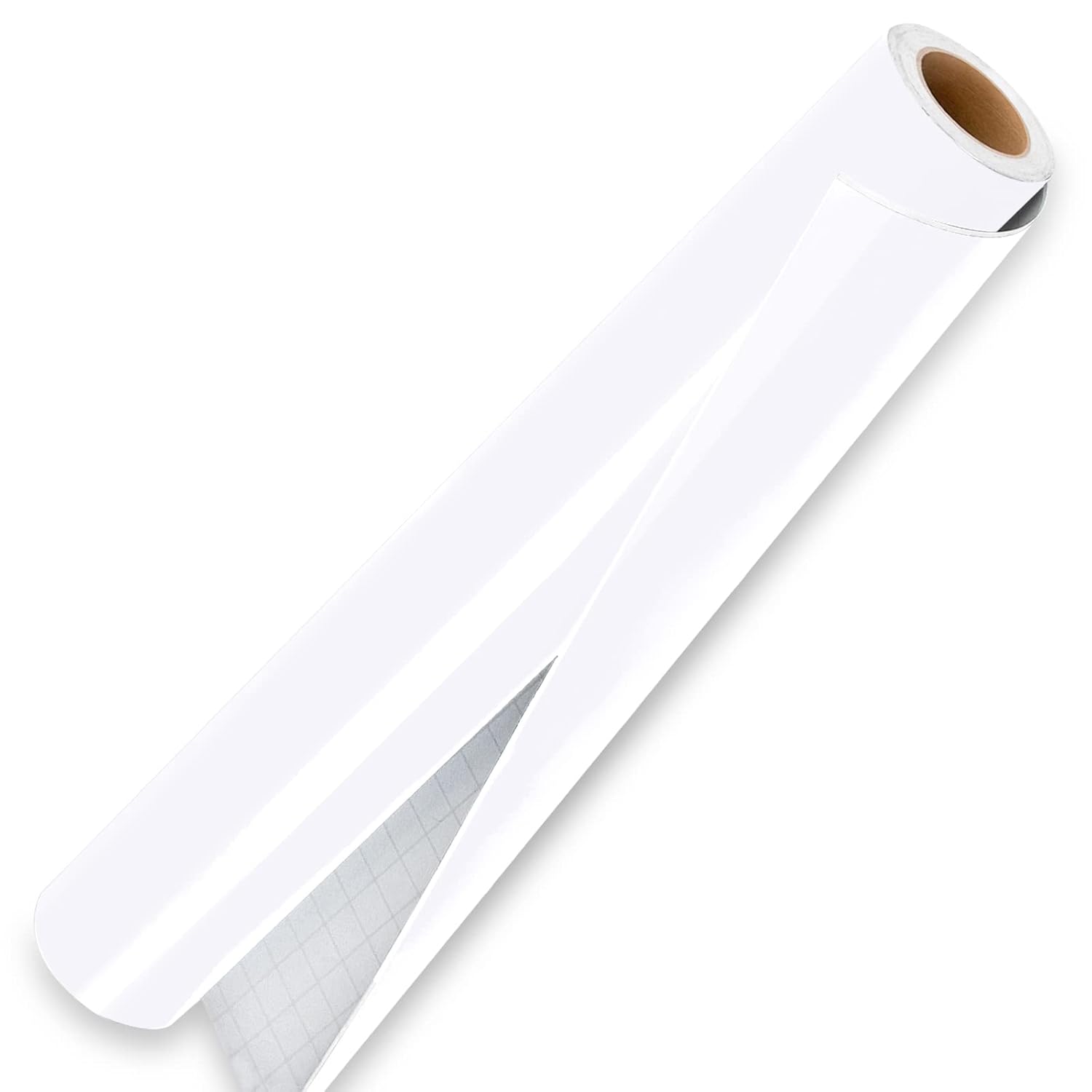IModeur 7 Ft White Permanent Vinyl - 30.5 x 213.5 cm Glossy White Vinyl Self Adh...