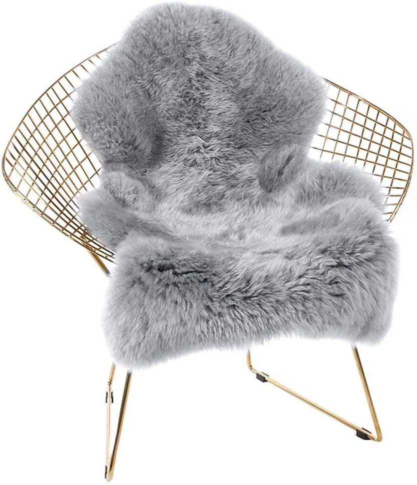 Cumay Faux lambskin sheepskin rug (23.6 x 35.4inch (W) x (L)), lambskin imitatio...
