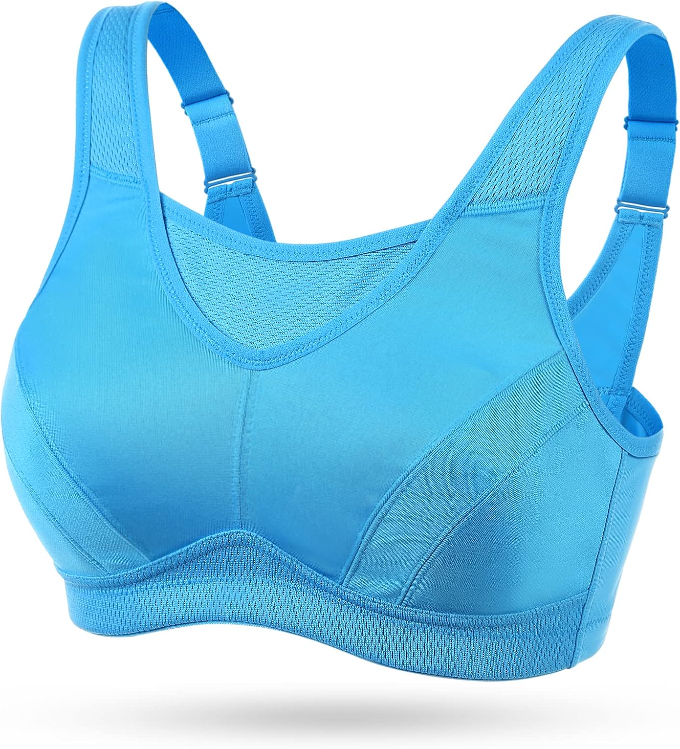 WingsLove Women's Sports Bra High Impact Bra Full Coverage Wirefree Workout Non...