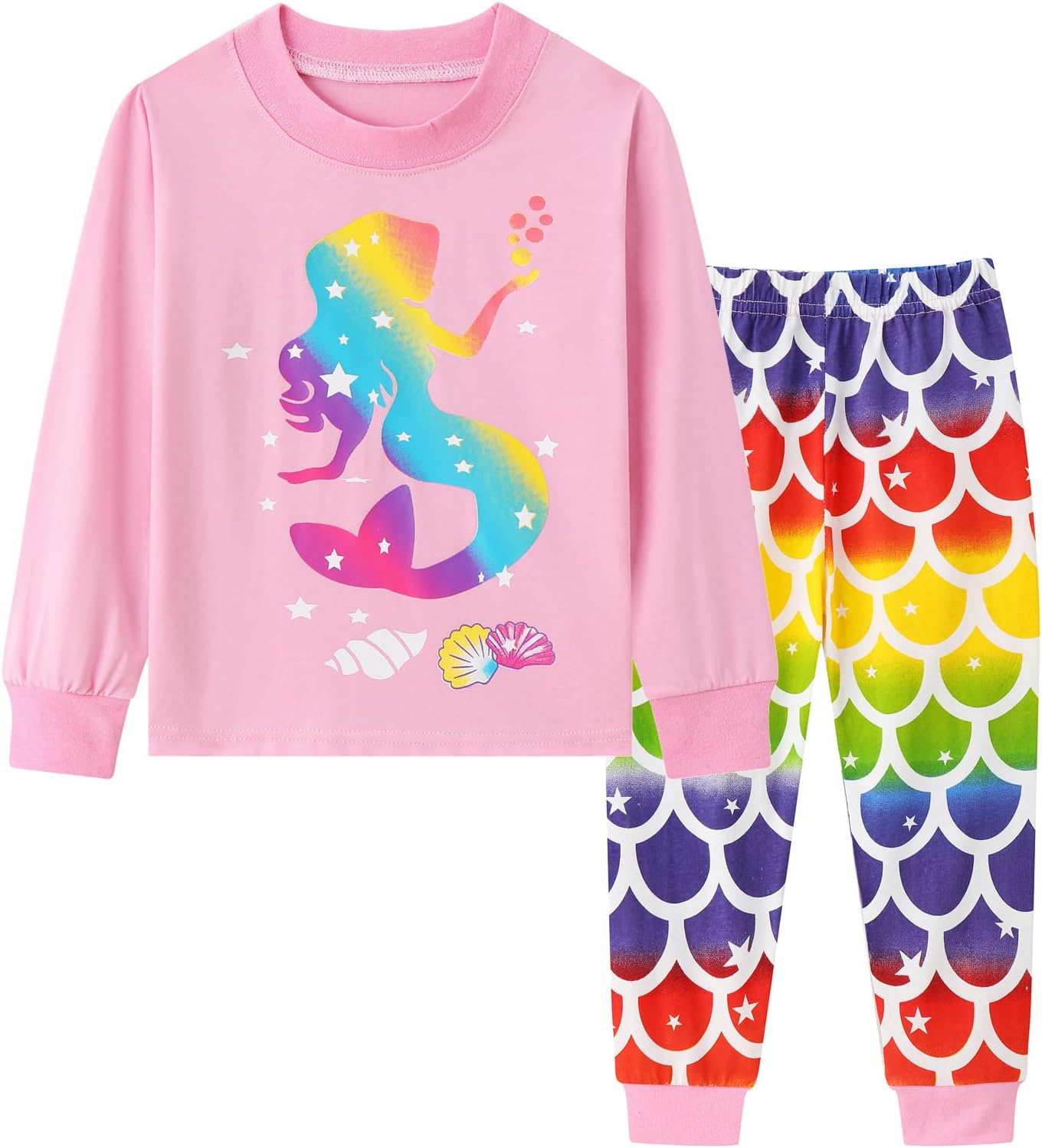 Toddler Girls Pyjamas, Unique 100% Cotton Pajamas for Girls, Special Girls Pjs N...