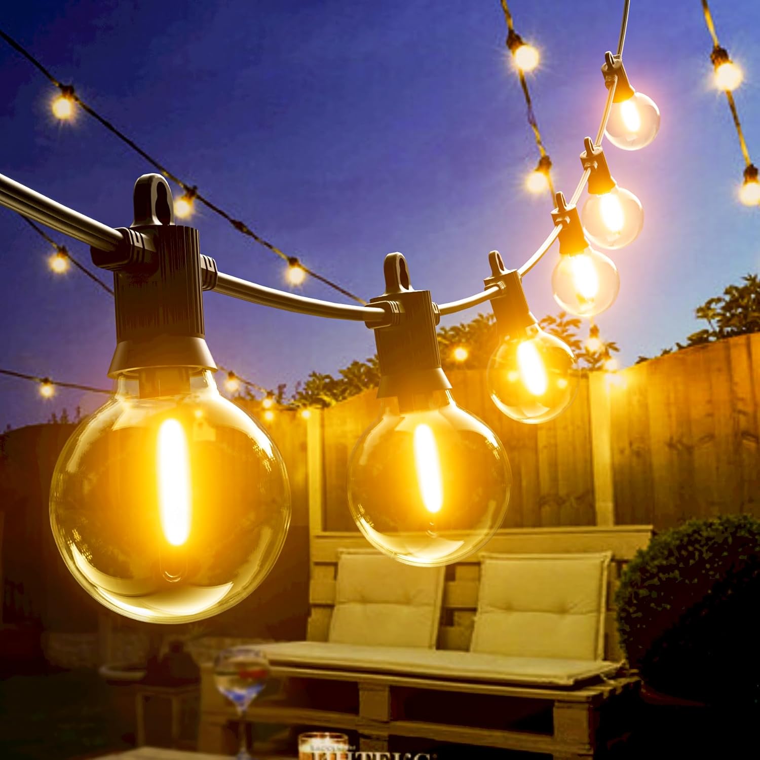 Kawaya Festoon Lights, Special Outdoor Mains Powered LED Garden String Lights, I...